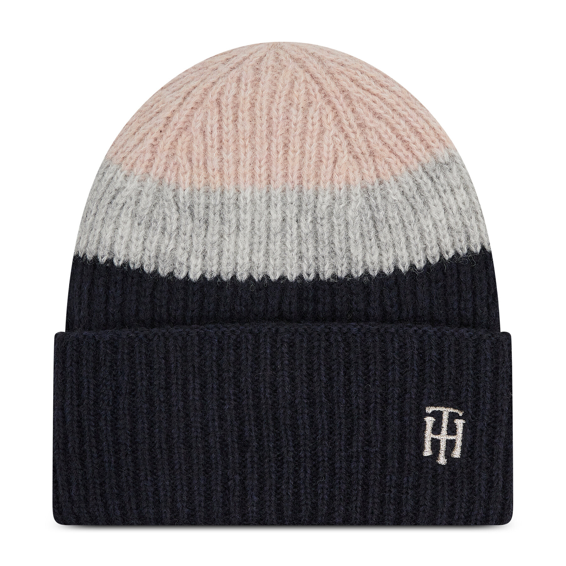 Tommy Hilfiger Čepice Th Effortless Beanie Cb AW0AW10657 Tmavomodrá - Pepit.cz