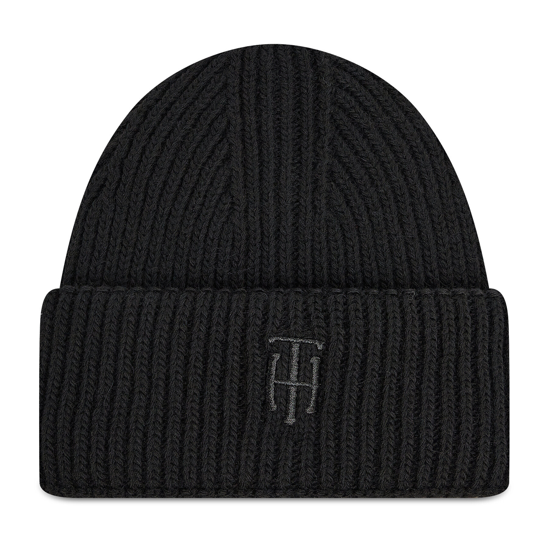 Tommy Hilfiger Čepice Th Elevated Beanie AW0AW10616 Černá - Pepit.cz