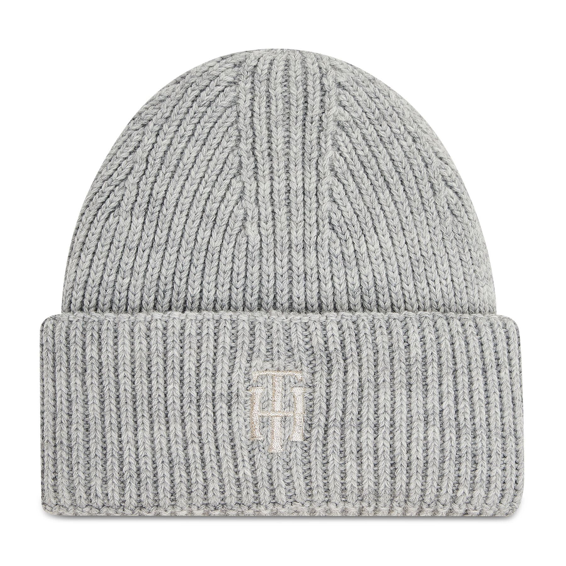 Tommy Hilfiger Čepice Th Elevated Beanie AW0AW10616 Šedá - Pepit.cz