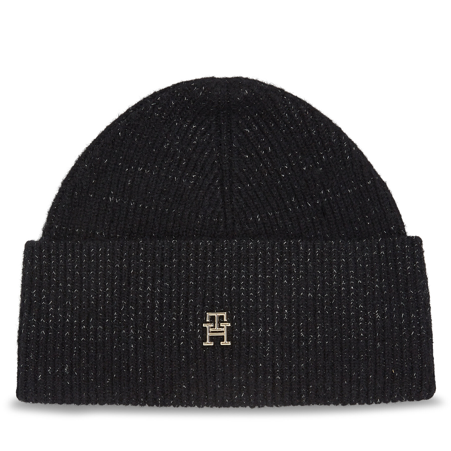 Tommy Hilfiger Čepice Th Evening Beanie AW0AW15319 Černá - Pepit.cz