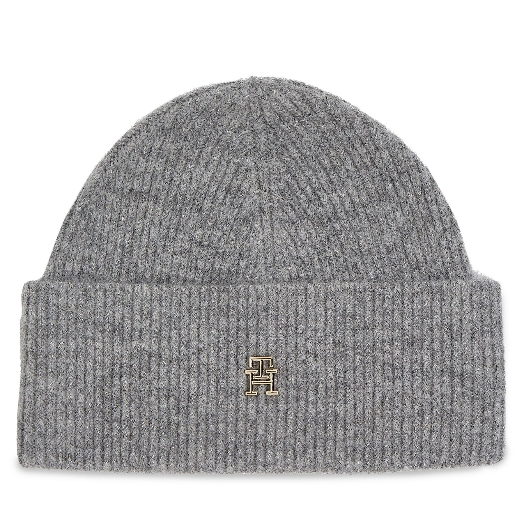 Tommy Hilfiger Čepice Th Evening Beanie AW0AW15319 Šedá - Pepit.cz