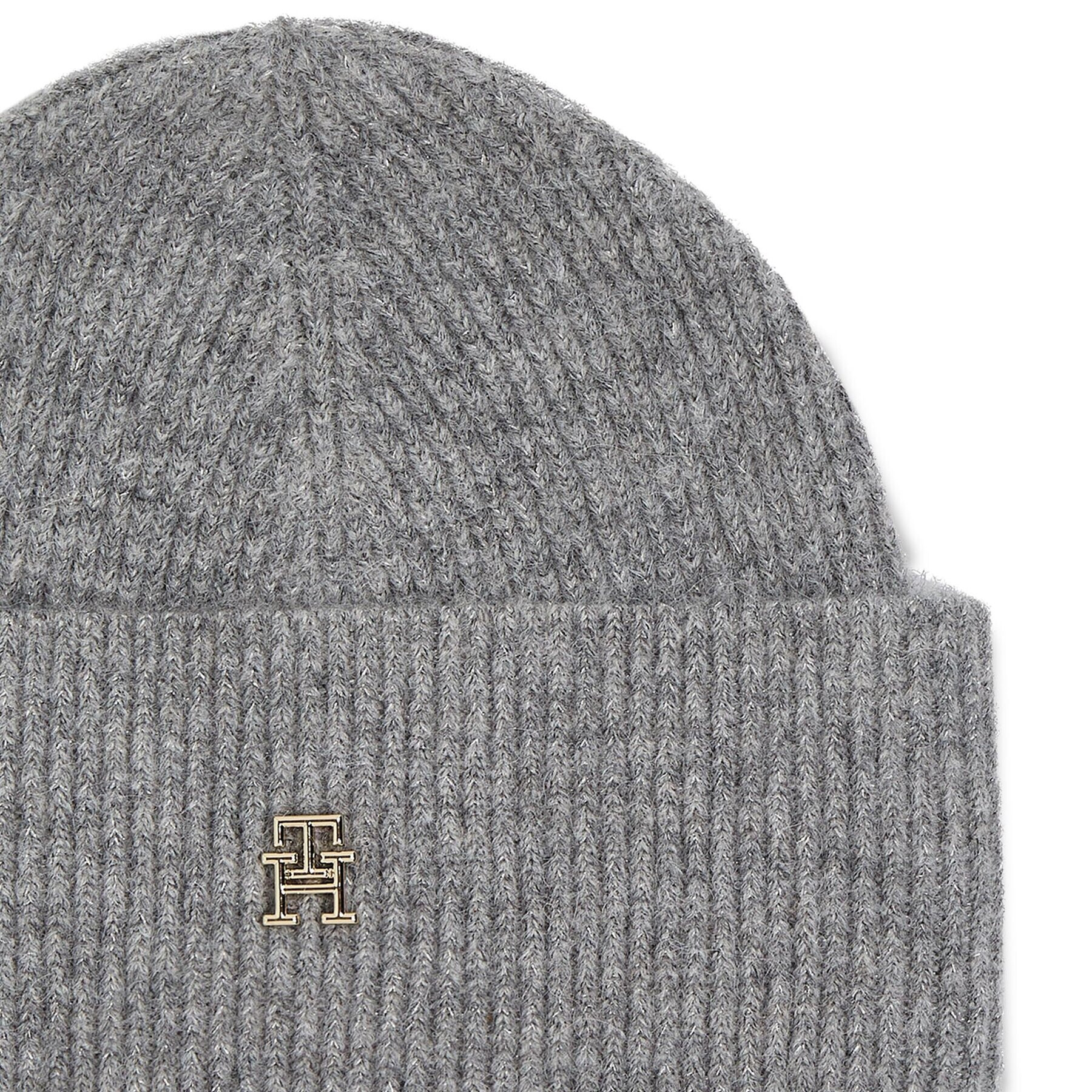 Tommy Hilfiger Čepice Th Evening Beanie AW0AW15319 Šedá - Pepit.cz