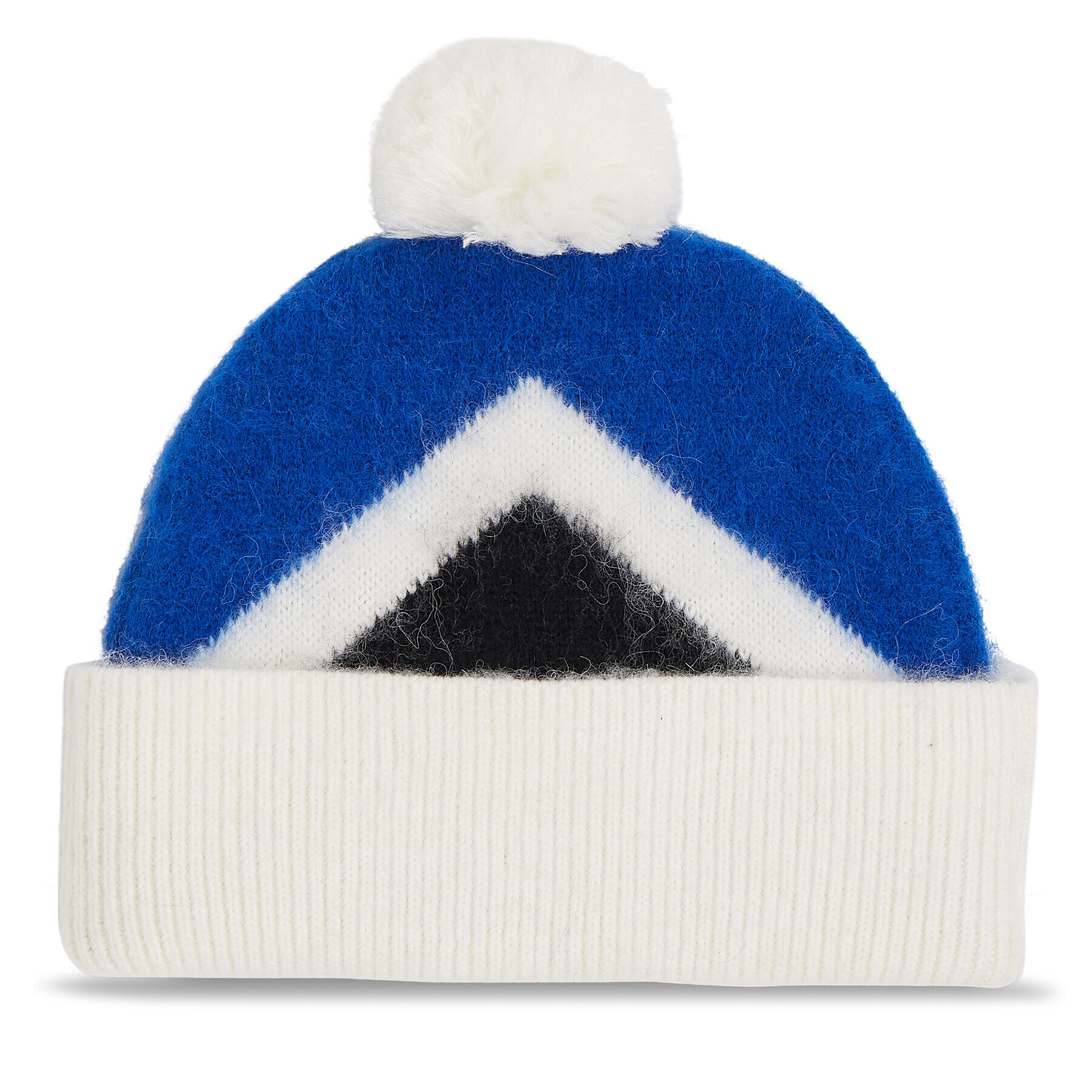 Tommy Hilfiger Čepice Th Evening Pompom Beanie Argyle AW0AW15305 Modrá - Pepit.cz