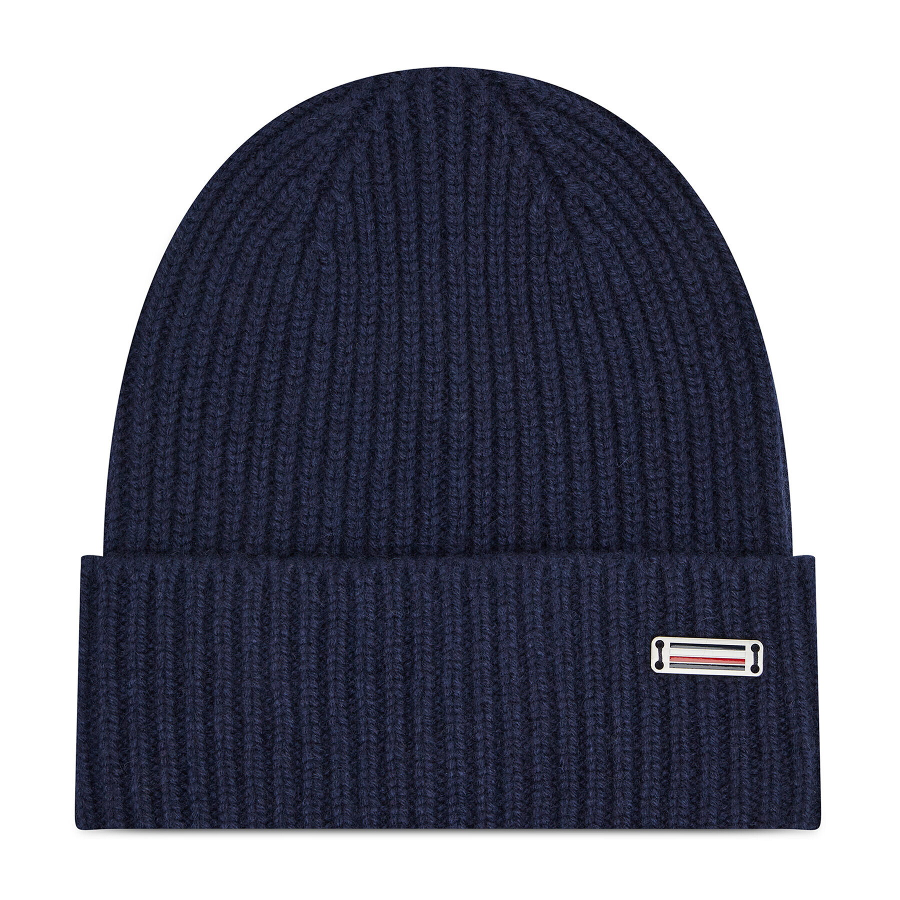 Tommy Hilfiger Čepice Th Lux Cashmere Beanie AM0AM07873 Tmavomodrá - Pepit.cz