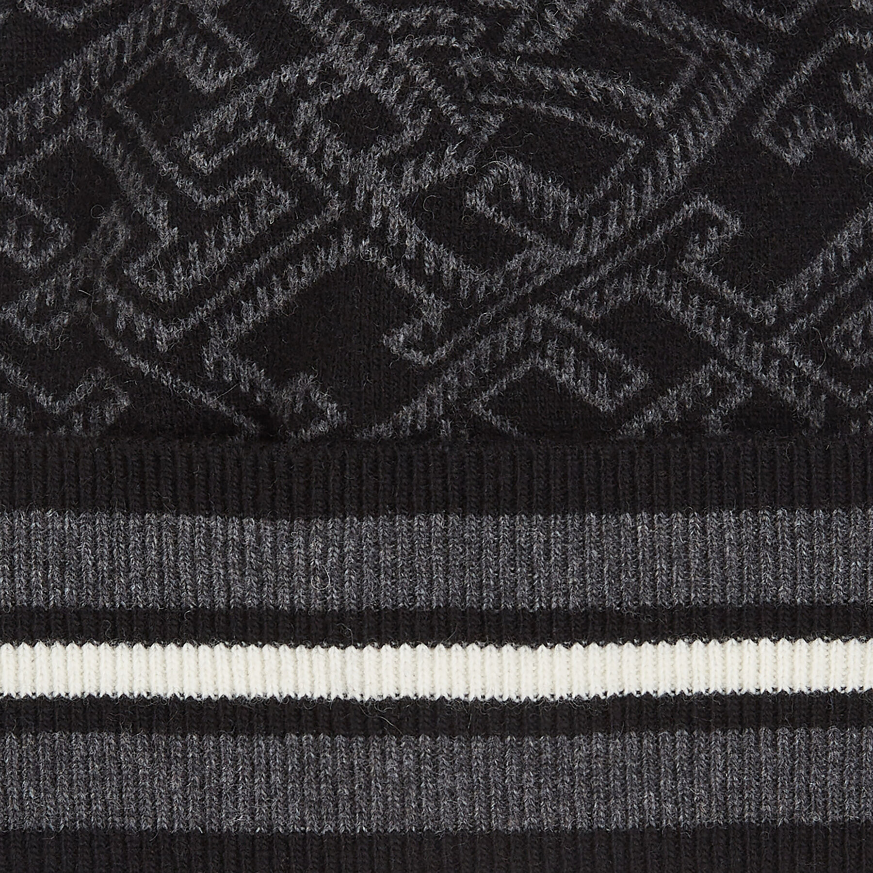 Tommy Hilfiger Čepice Th Monogram Aop Beanie AM0AM11499 Černá - Pepit.cz