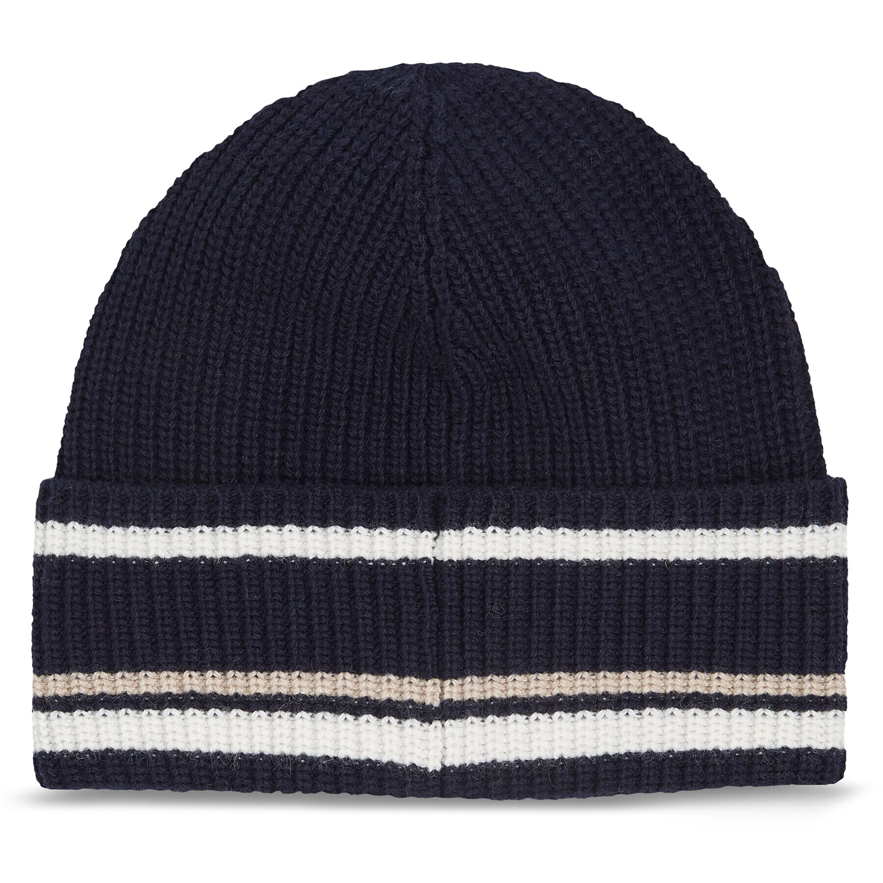 Tommy Hilfiger Čepice Th Monogram Beanie AM0AM11503 Tmavomodrá - Pepit.cz