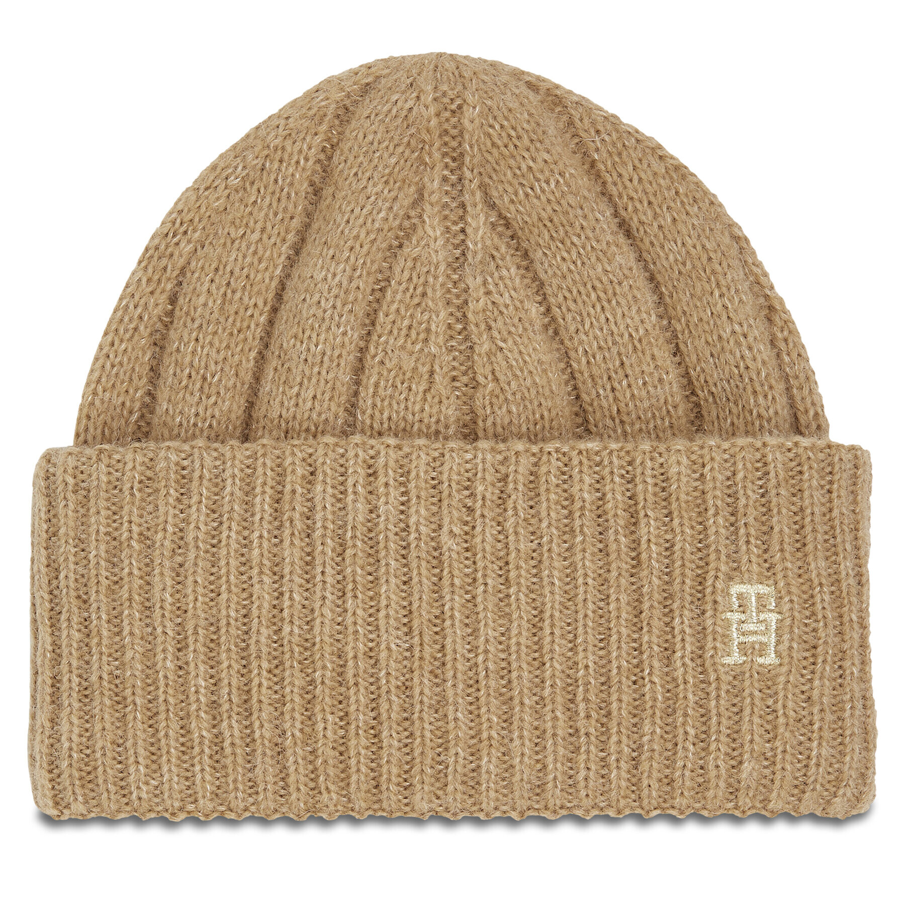 Tommy Hilfiger Čepice Th Timeless Beanie AW0AW15307 Béžová - Pepit.cz