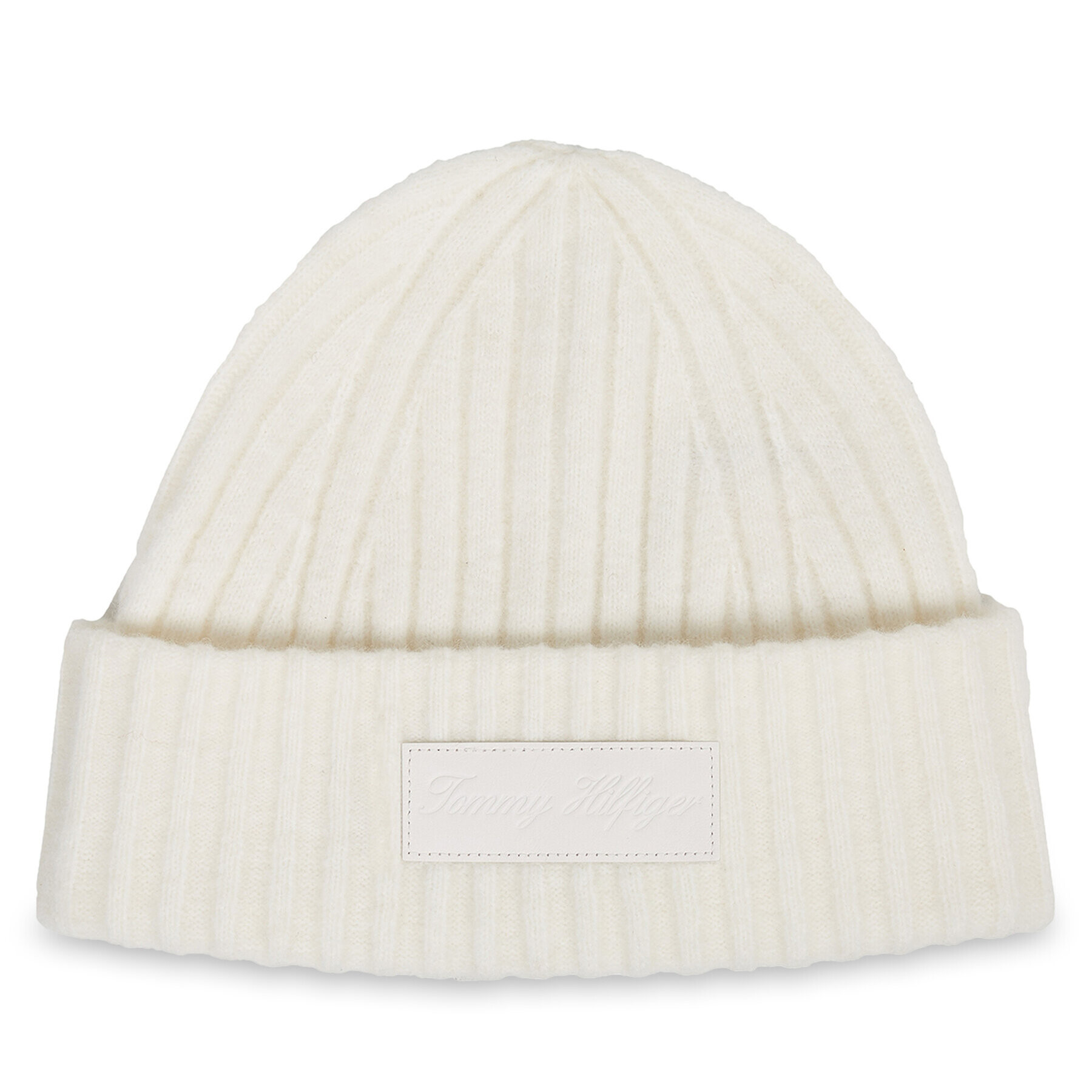 Tommy Hilfiger Čepice Tommy Twist Beanie AW0AW15325 Bílá - Pepit.cz