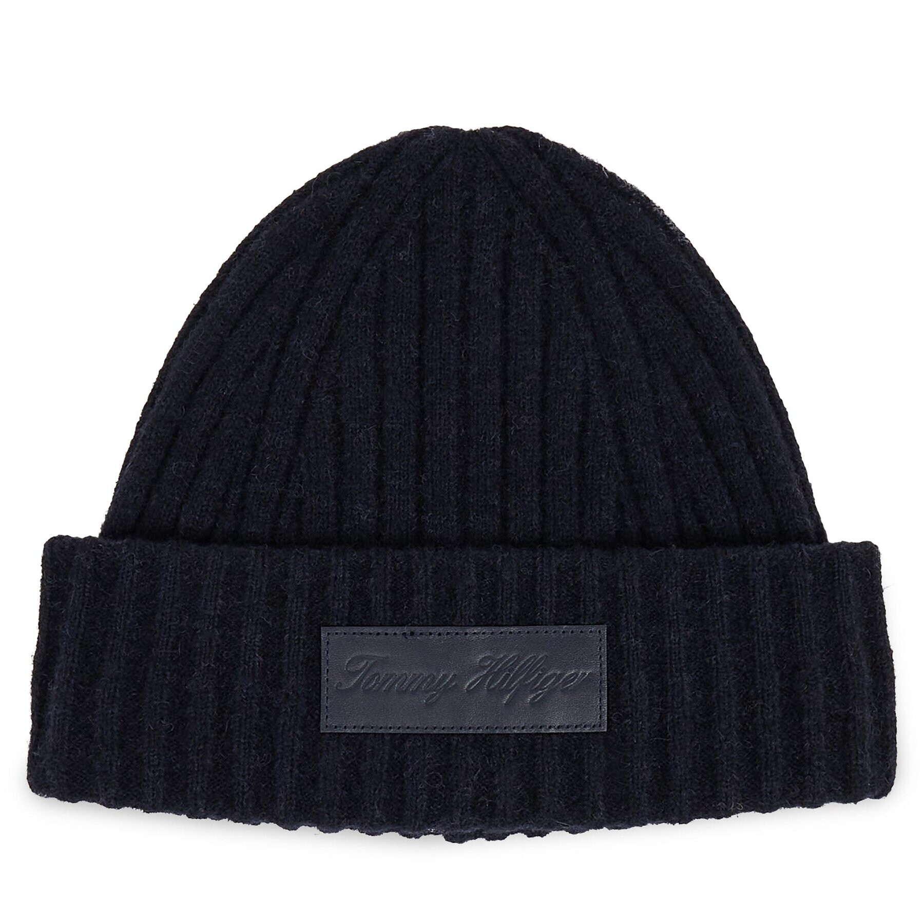 Tommy Hilfiger Čepice Tommy Twist Beanie AW0AW15325 Tmavomodrá - Pepit.cz