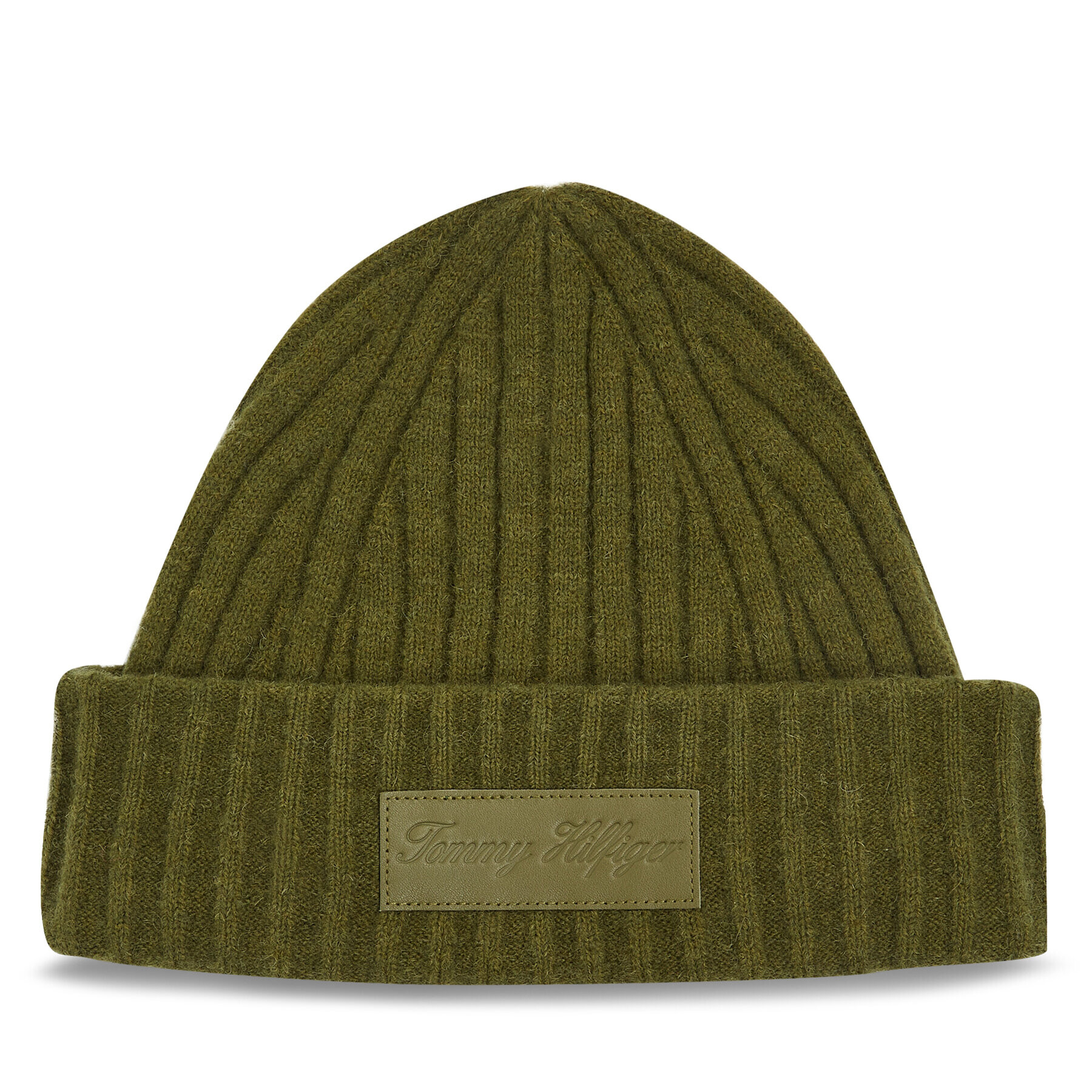 Tommy Hilfiger Čepice Tommy Twist Beanie AW0AW15325 Zelená - Pepit.cz