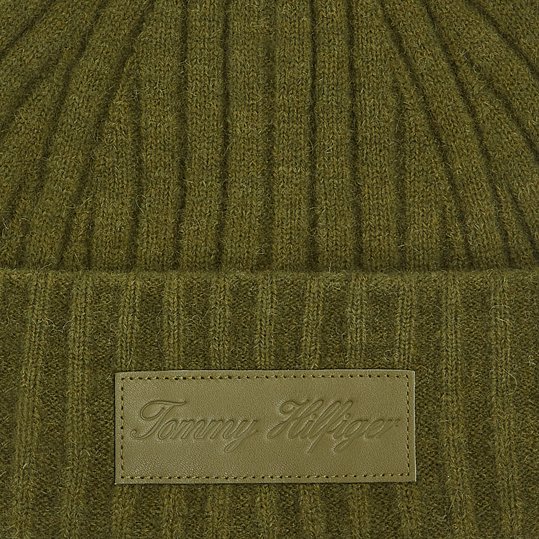 Tommy Hilfiger Čepice Tommy Twist Beanie AW0AW15325 Zelená - Pepit.cz