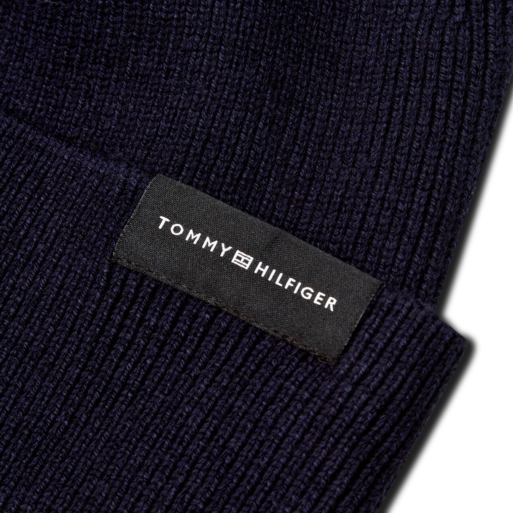 Tommy Hilfiger Čepice Uptown Wool AM0AM06578 Tmavomodrá - Pepit.cz