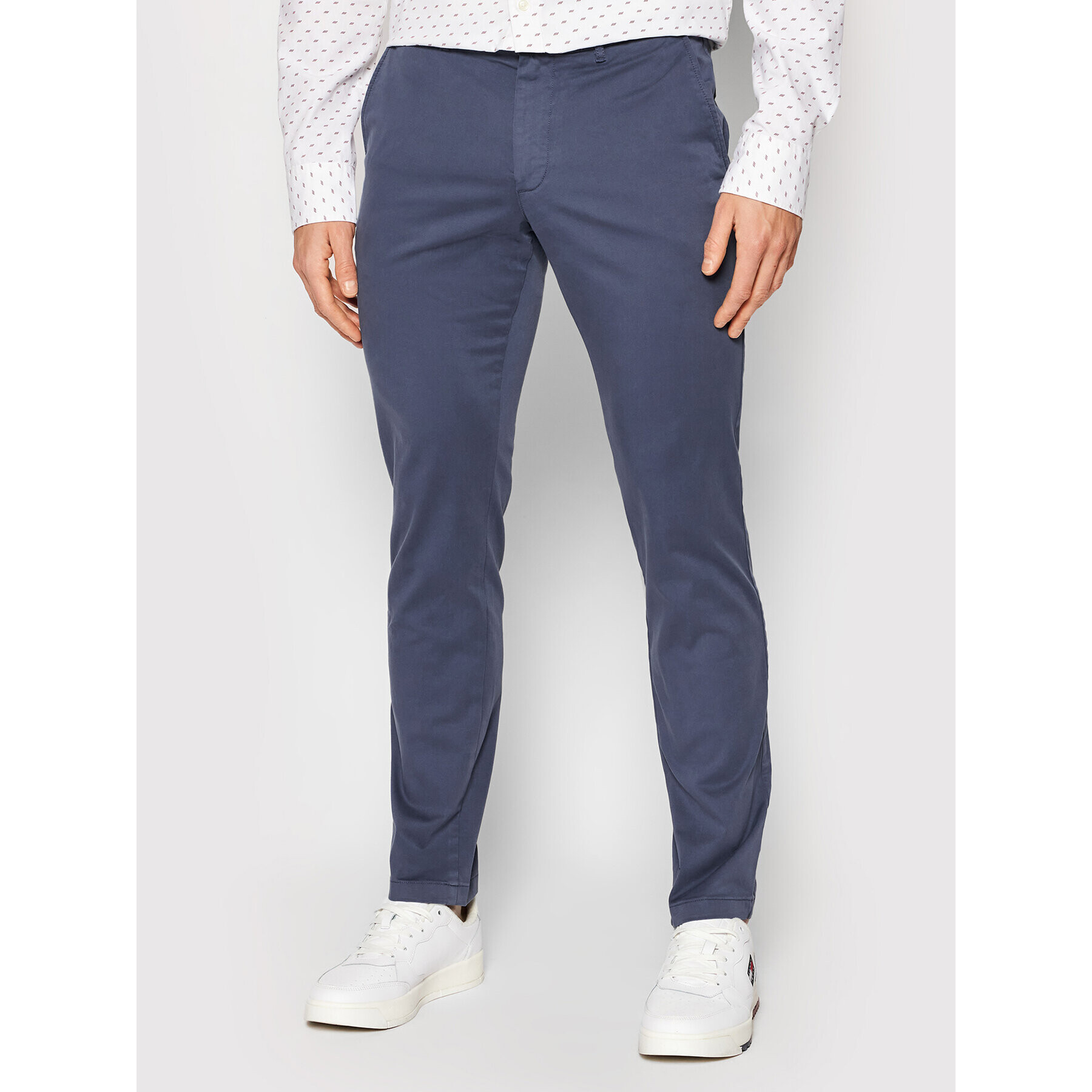 Tommy Hilfiger Chino kalhoty Blecker MW0MW13846 Modrá Slim Fit - Pepit.cz