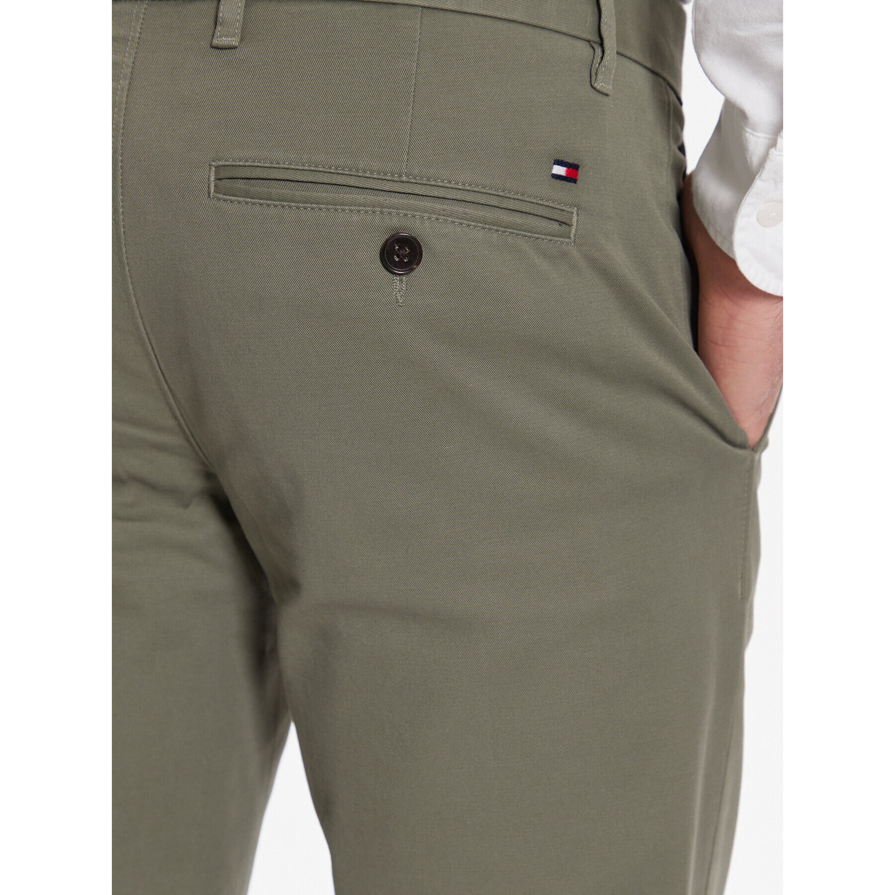 Tommy Hilfiger Chino kalhoty Bleecker 1985 MW0MW26619 Zelená Slim Fit - Pepit.cz