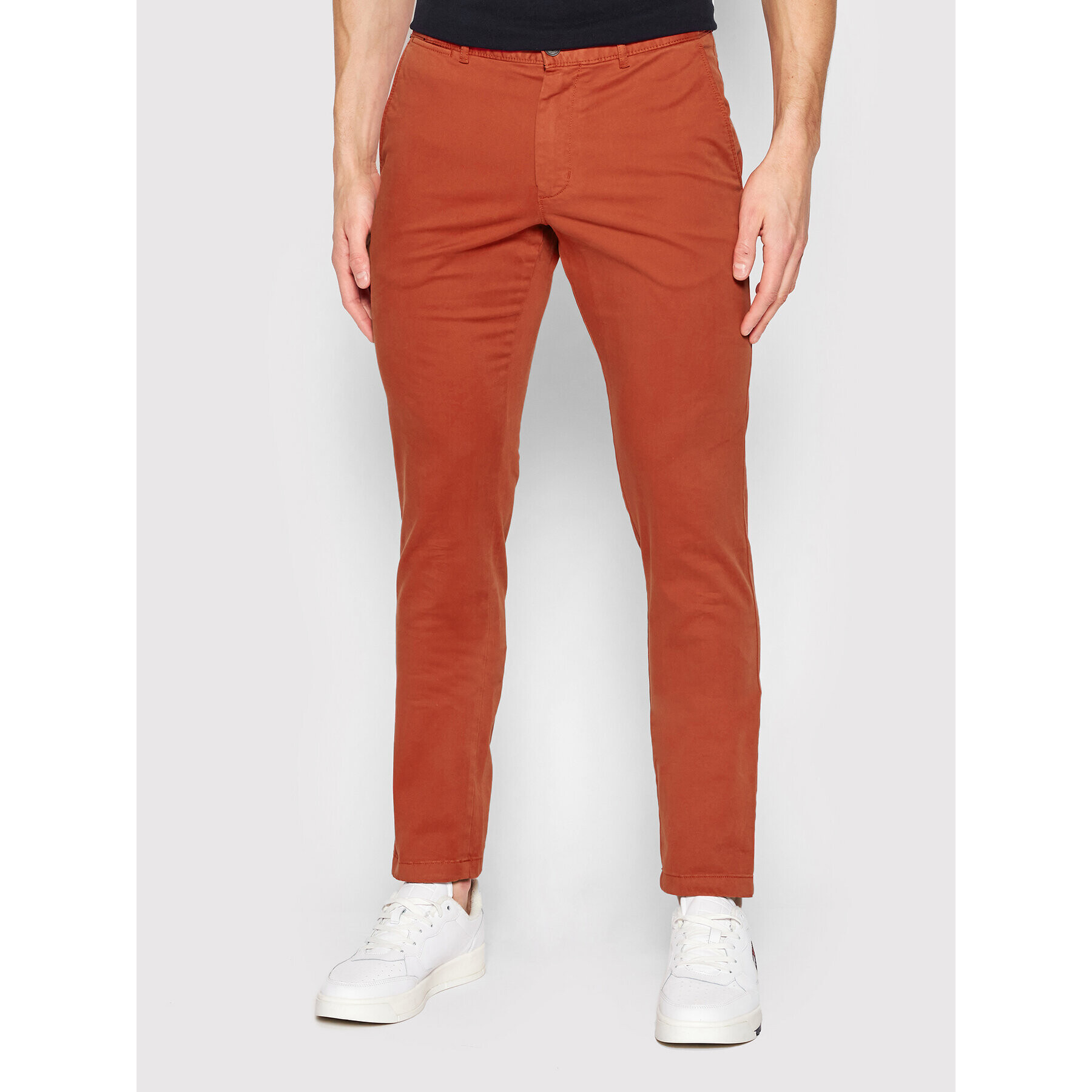 Tommy Hilfiger Chino kalhoty Bleecker MW0MW13846 Červená Slim Fit - Pepit.cz