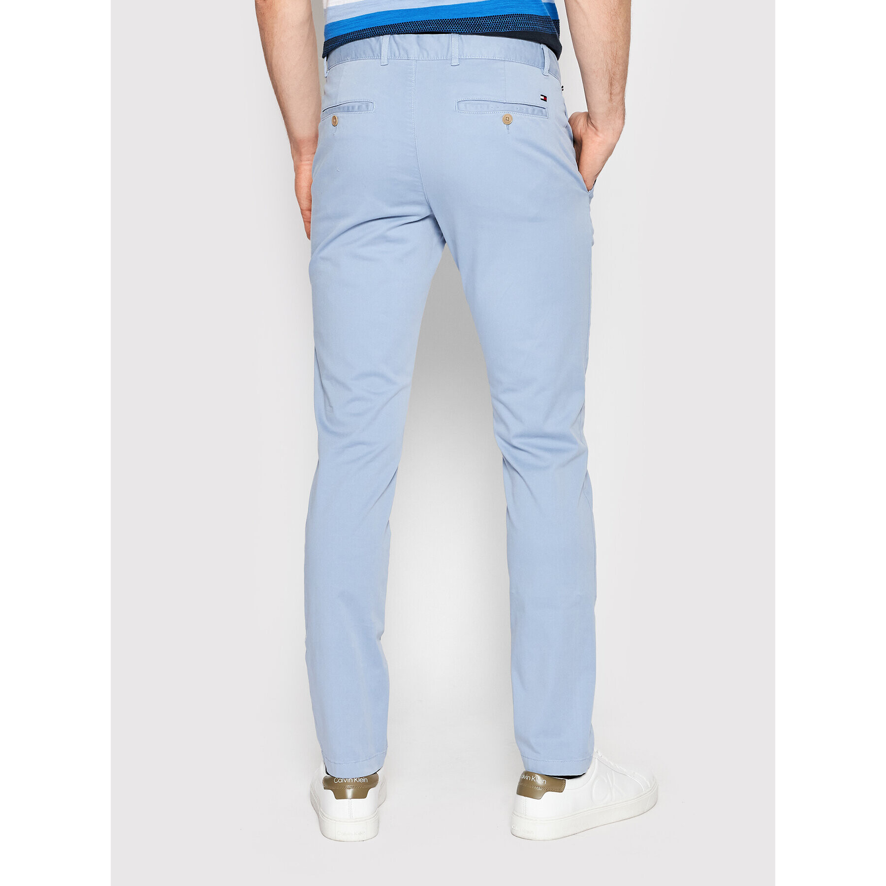 Tommy Hilfiger Chino kalhoty Bleecker MW0MW13846 Modrá Slim Fit - Pepit.cz