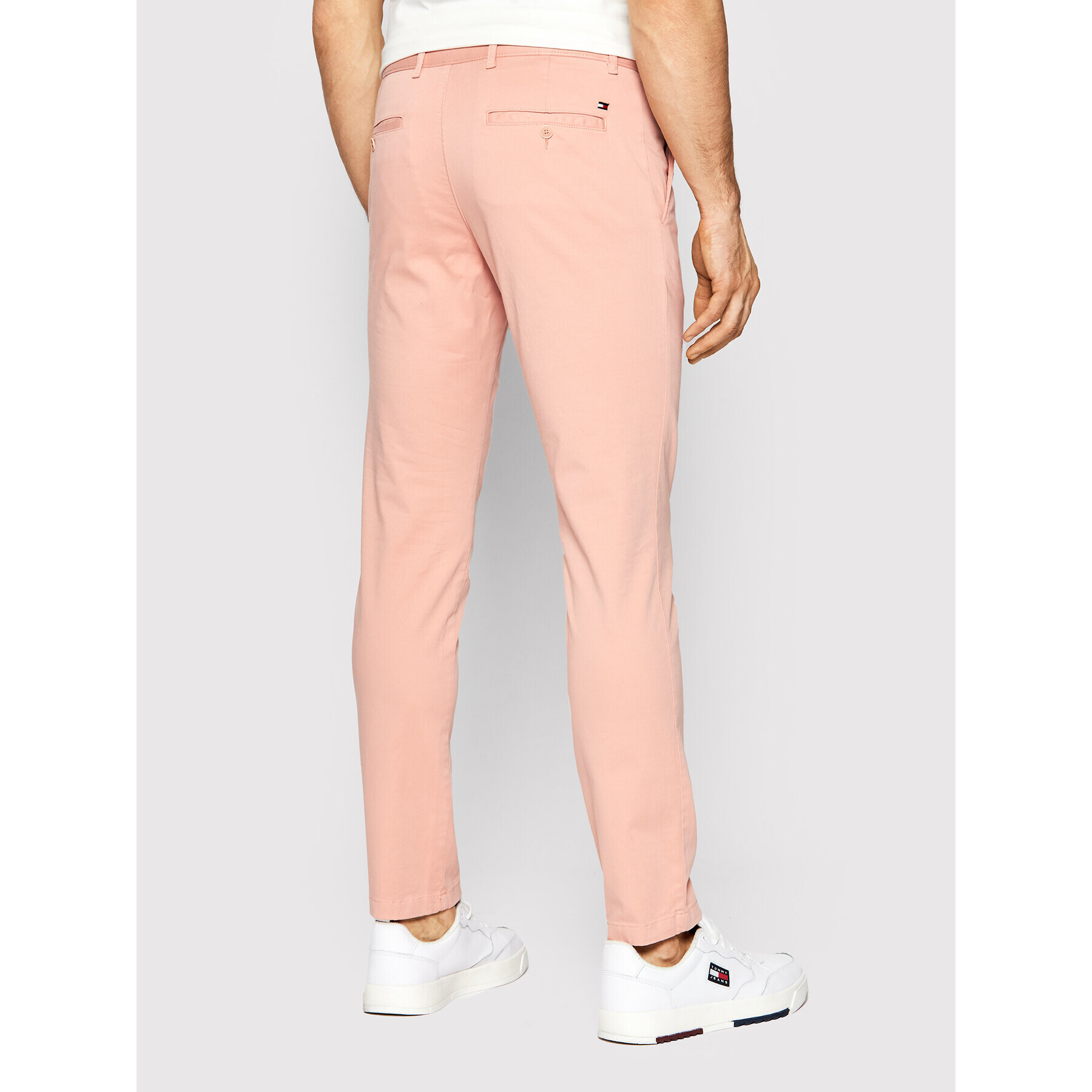 Tommy Hilfiger Chino kalhoty Bleecker MW0MW13846 Růžová Slim Fit - Pepit.cz