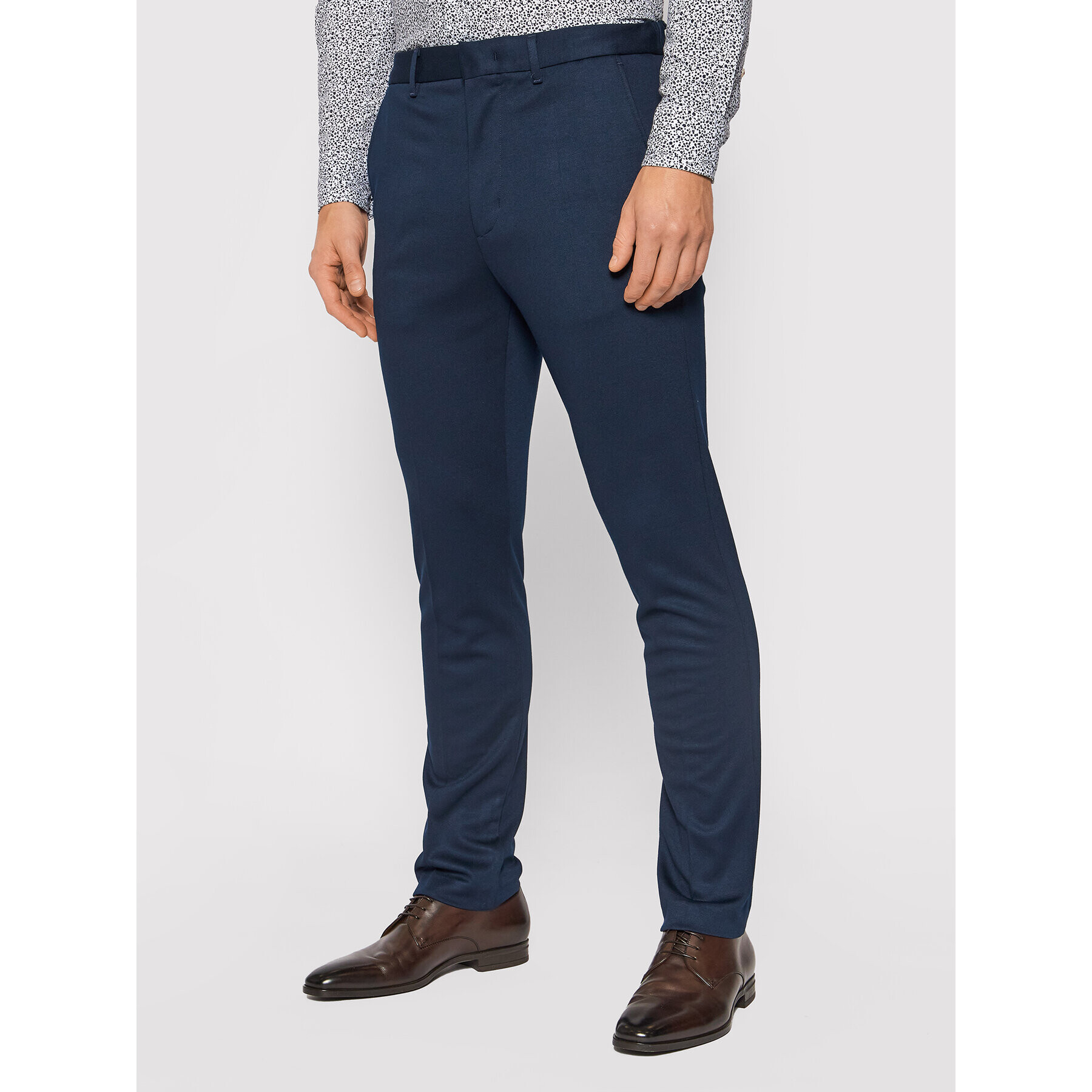 Tommy Hilfiger Chino kalhoty Bleecker MW0MW19857 Tmavomodrá Slim Fit - Pepit.cz