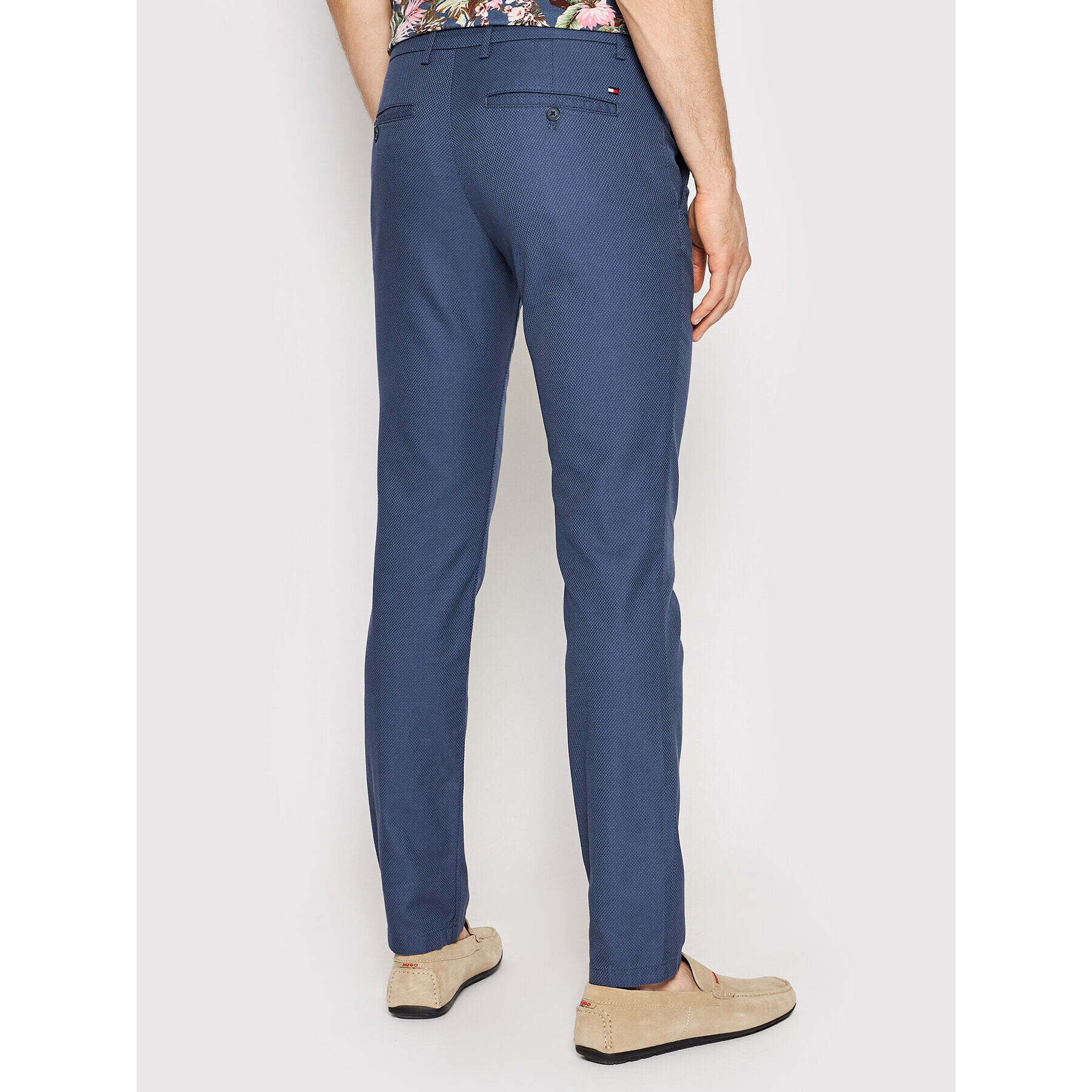 Tommy Hilfiger Chino kalhoty Bleecker MW0MW23559 Tmavomodrá Slim Fit - Pepit.cz