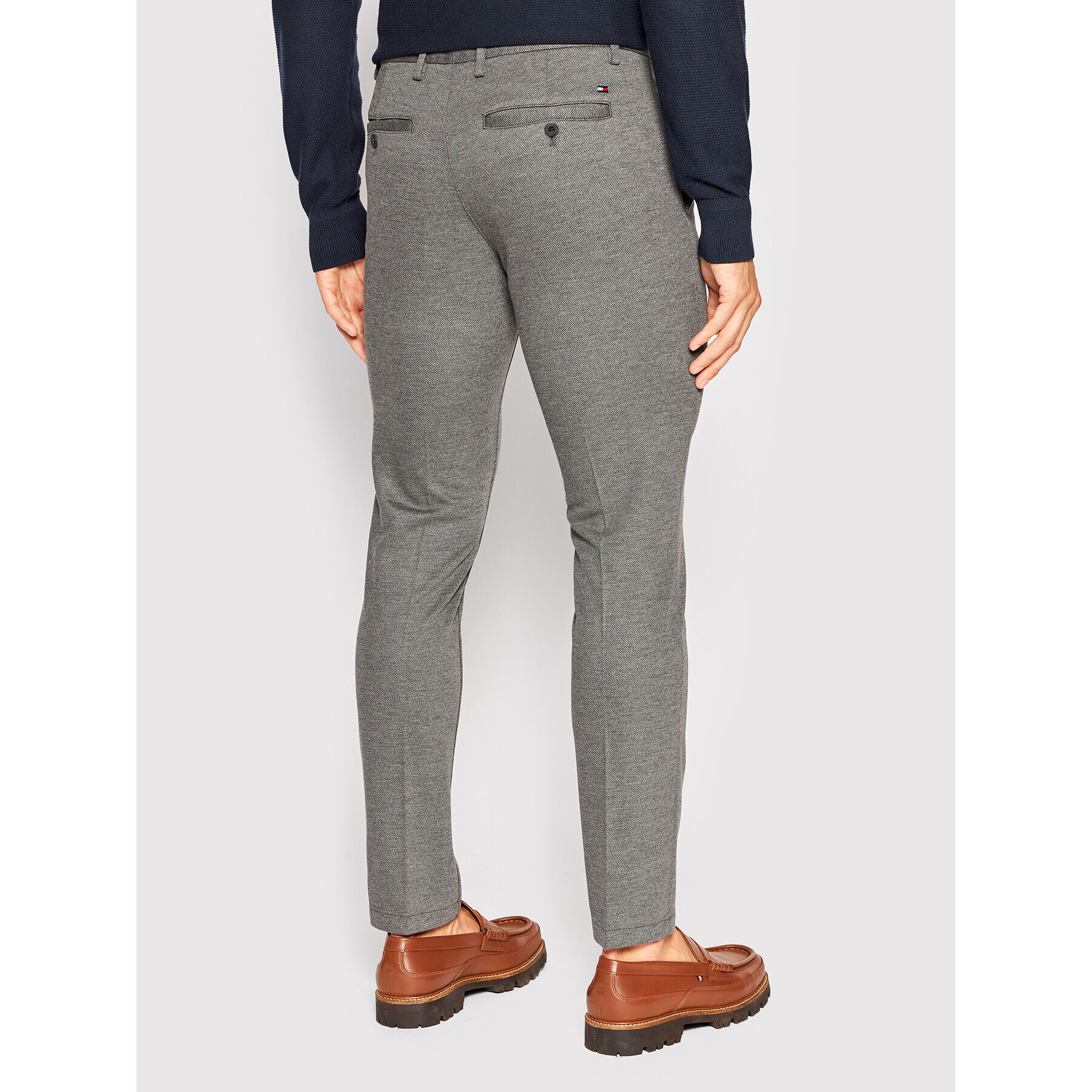 Tommy Hilfiger Chino kalhoty Bleecker MW0MW26607 Šedá Slim Fit - Pepit.cz