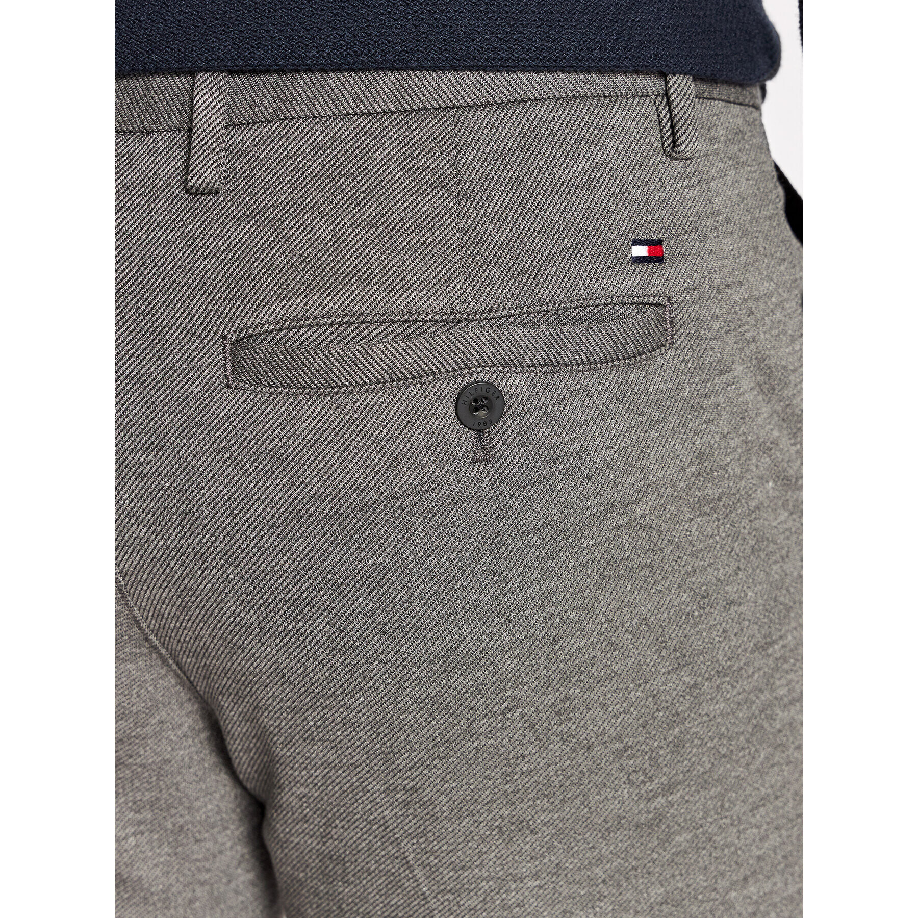 Tommy Hilfiger Chino kalhoty Bleecker MW0MW26607 Šedá Slim Fit - Pepit.cz