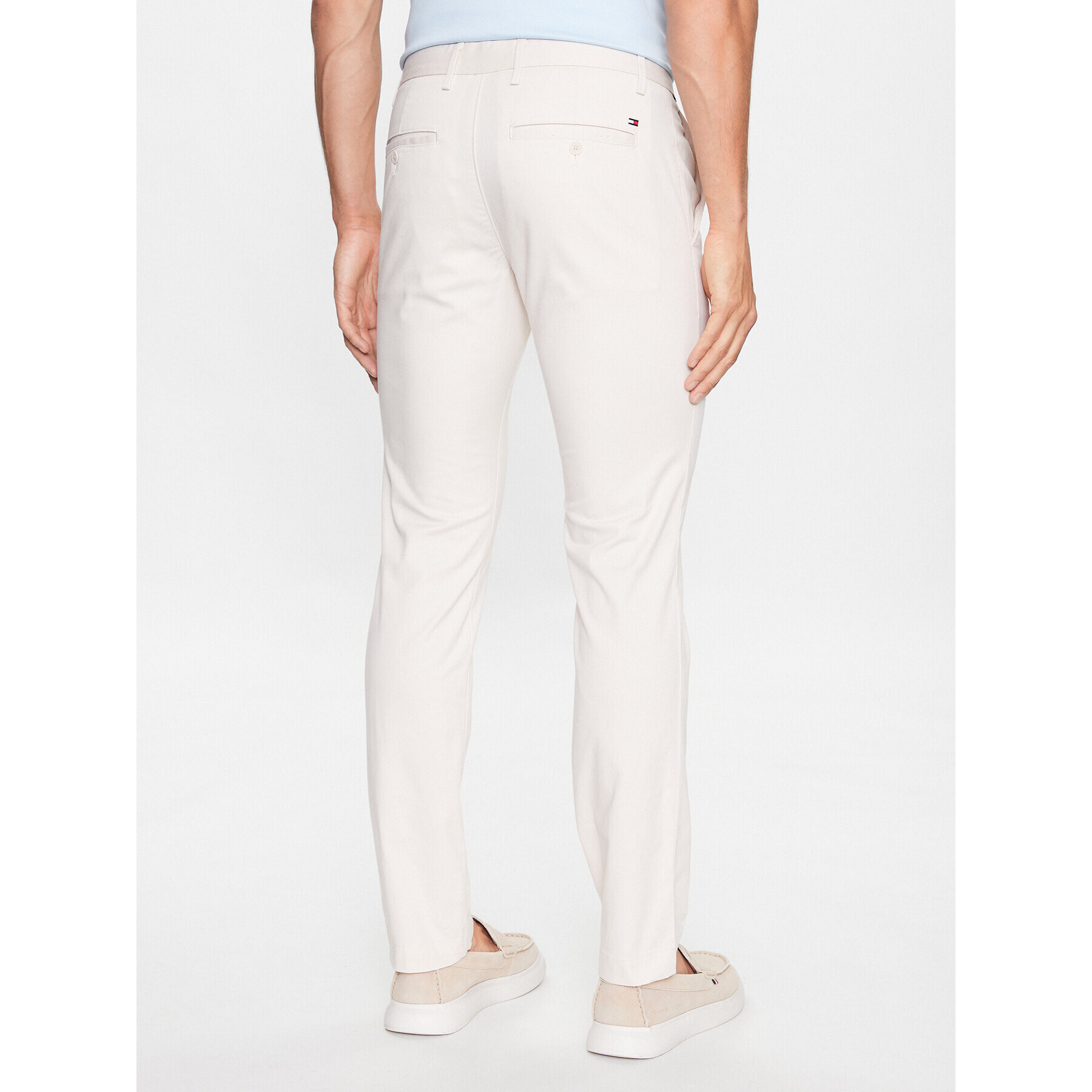 Tommy Hilfiger Chino kalhoty Bleecker MW0MW26619 Écru Slim Fit - Pepit.cz