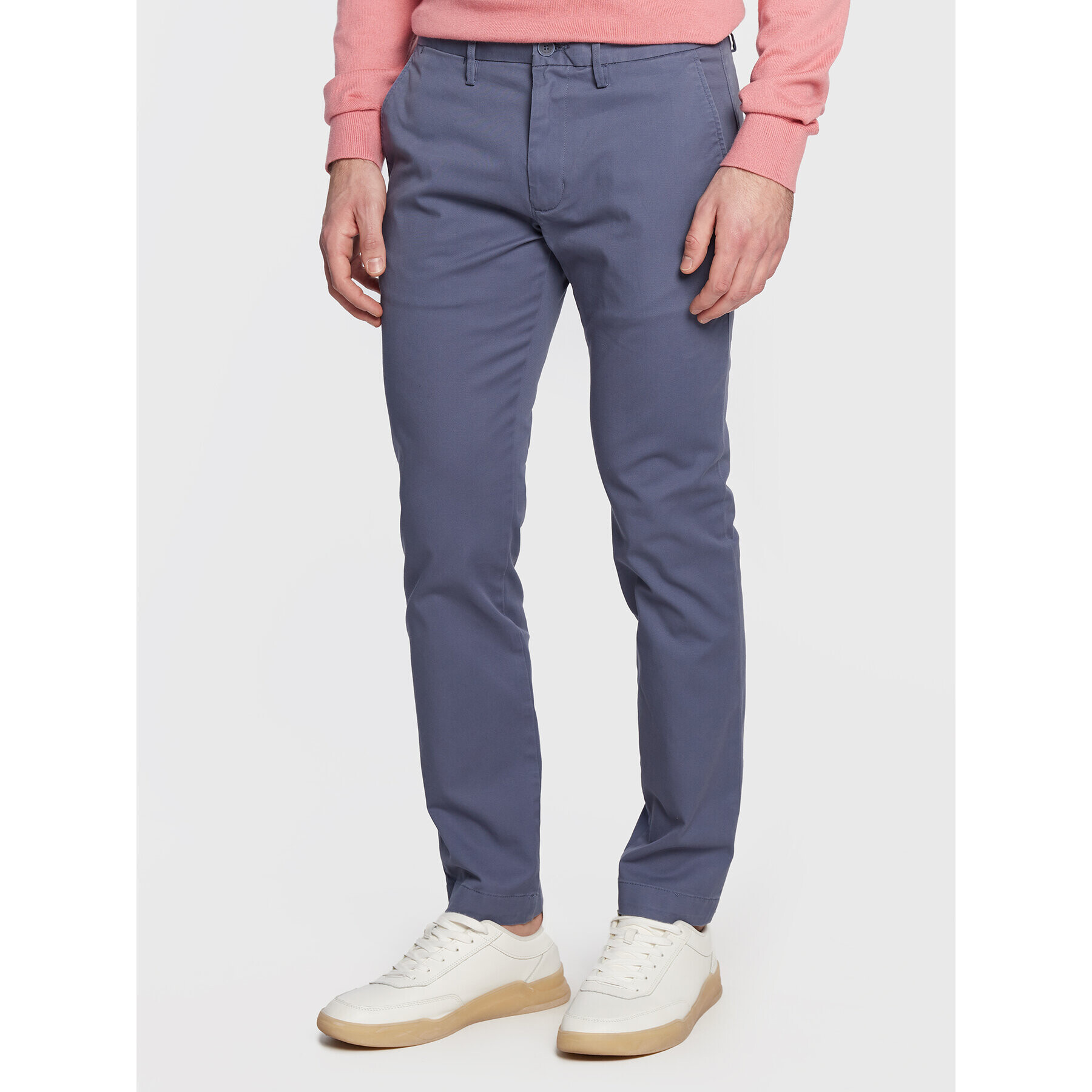 Tommy Hilfiger Chino kalhoty Bleecker MW0MW26619 Tmavomodrá Slim Fit - Pepit.cz