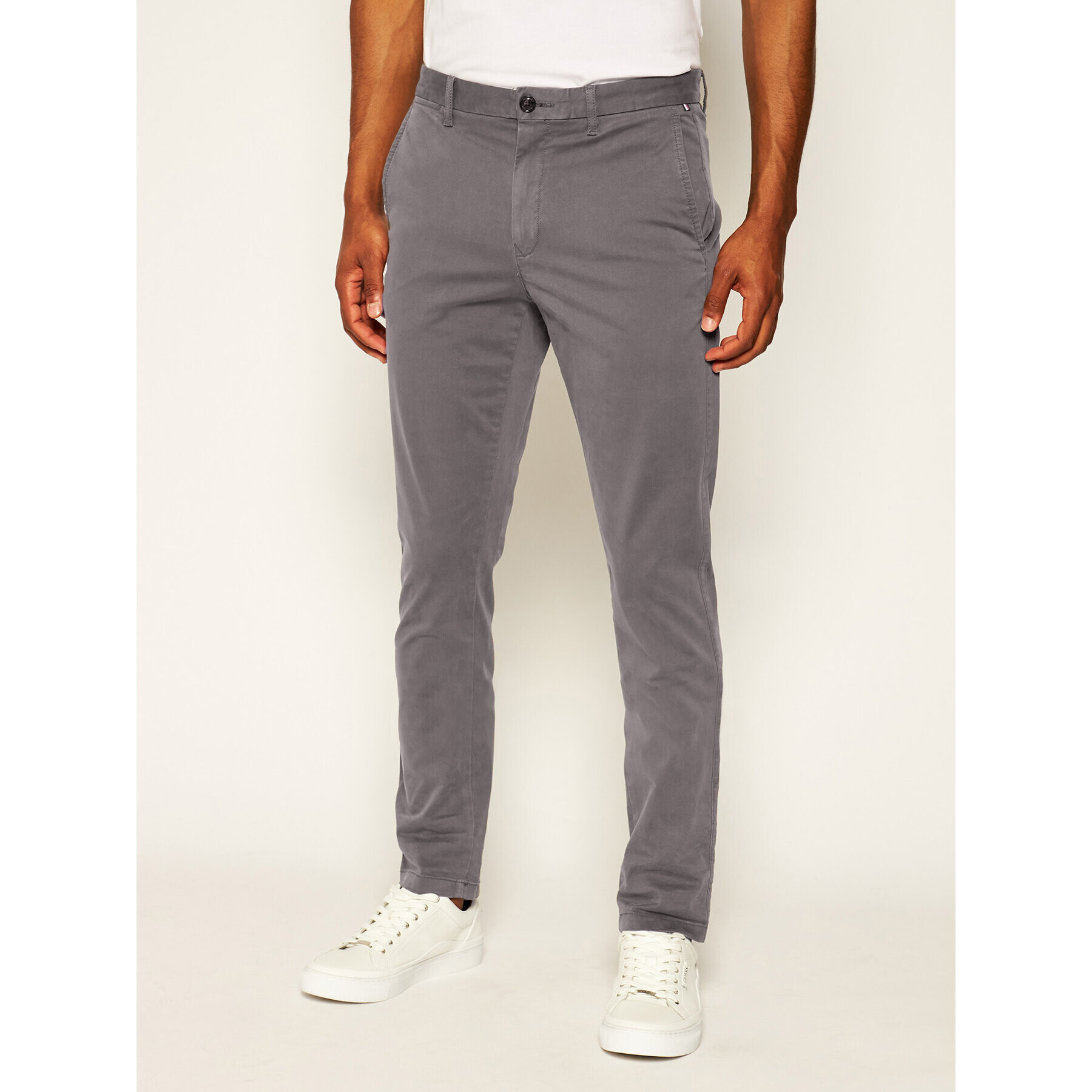 Tommy Hilfiger Chino kalhoty Core MW0MW08644 Šedá Regular Fit - Pepit.cz