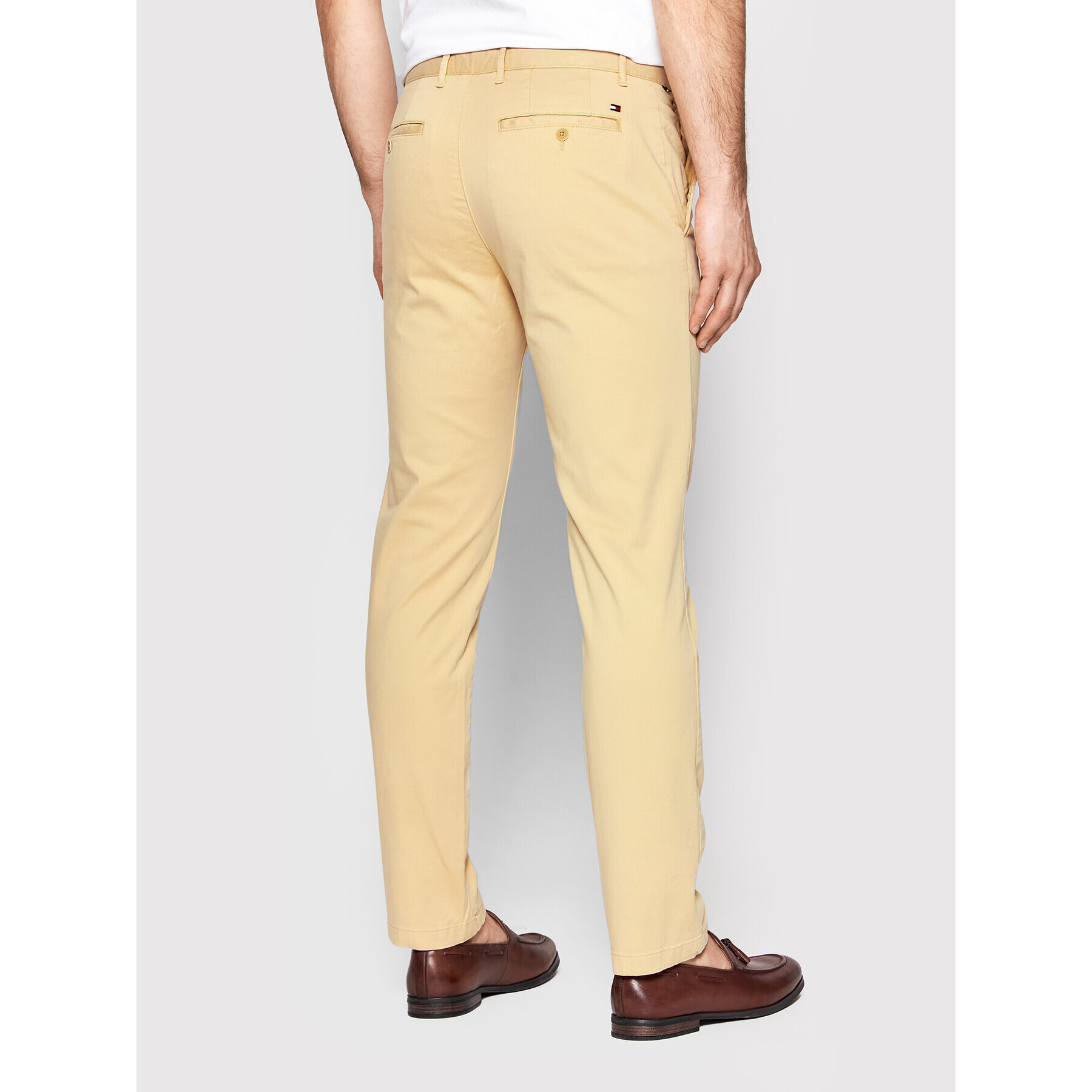 Tommy Hilfiger Chino kalhoty Denton MW0MW13845 Béžová Straight Fit - Pepit.cz