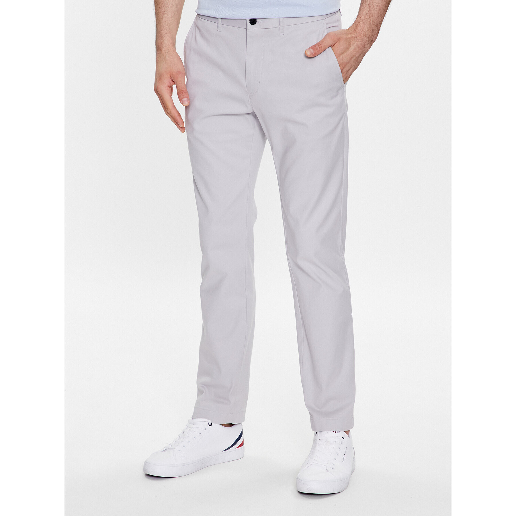 Tommy Hilfiger Chino kalhoty Denton MW0MW25964 Šedá Regular Fit - Pepit.cz