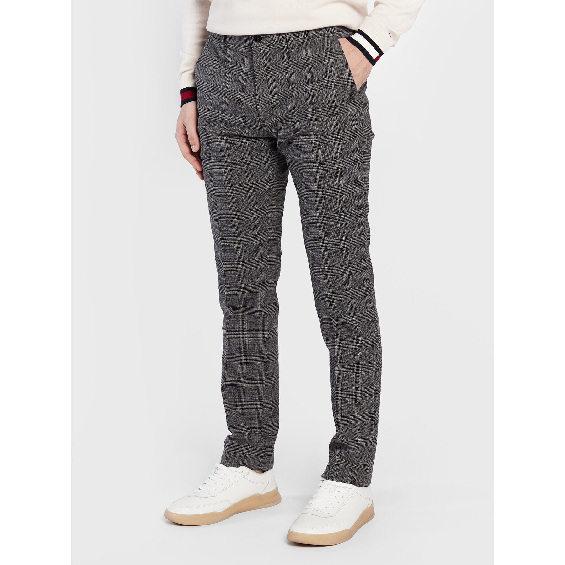 Tommy Hilfiger Chino kalhoty Denton MW0MW29662 Šedá Straight Fit - Pepit.cz