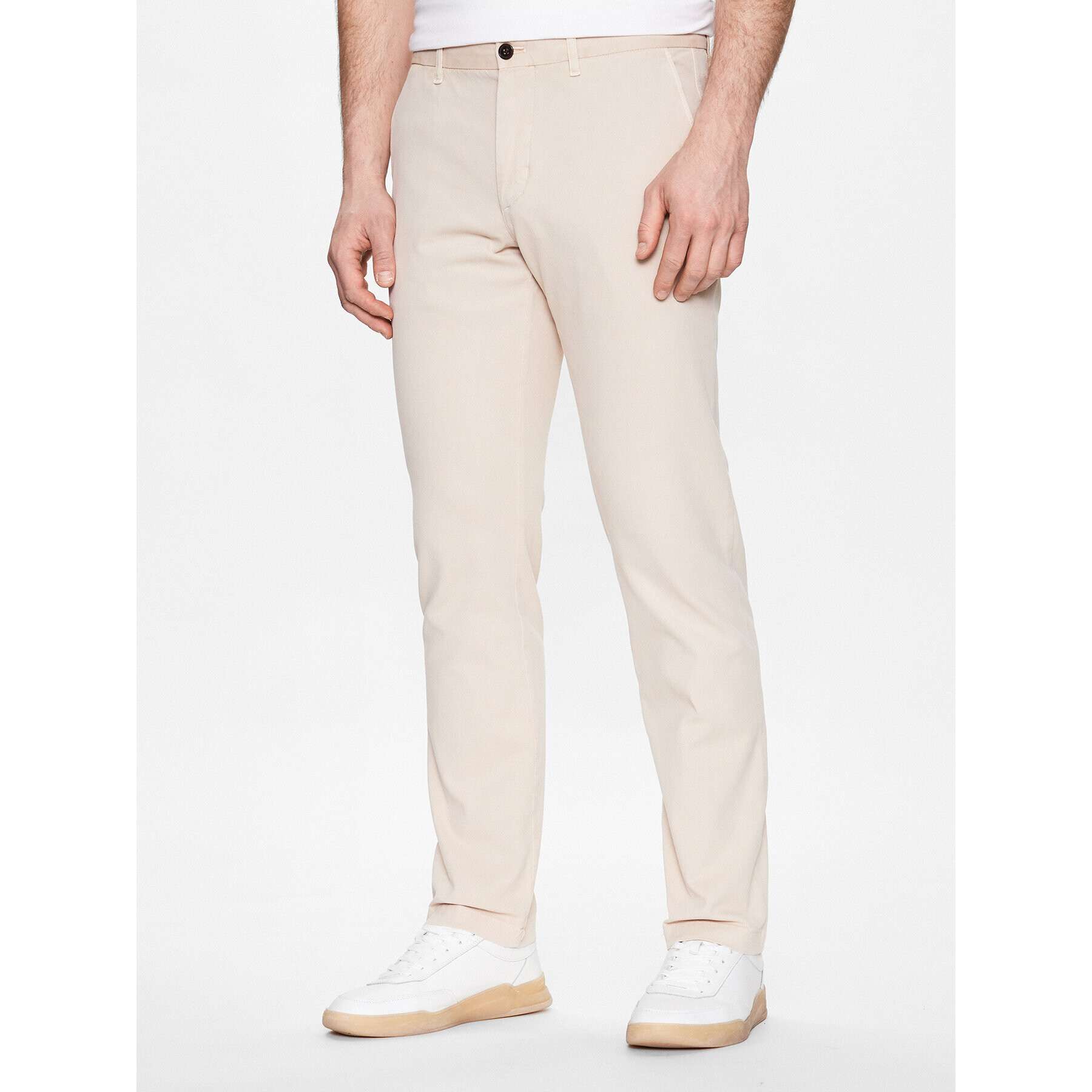 Tommy Hilfiger Chino kalhoty Denton MW0MW31142 Béžová Straight Fit - Pepit.cz