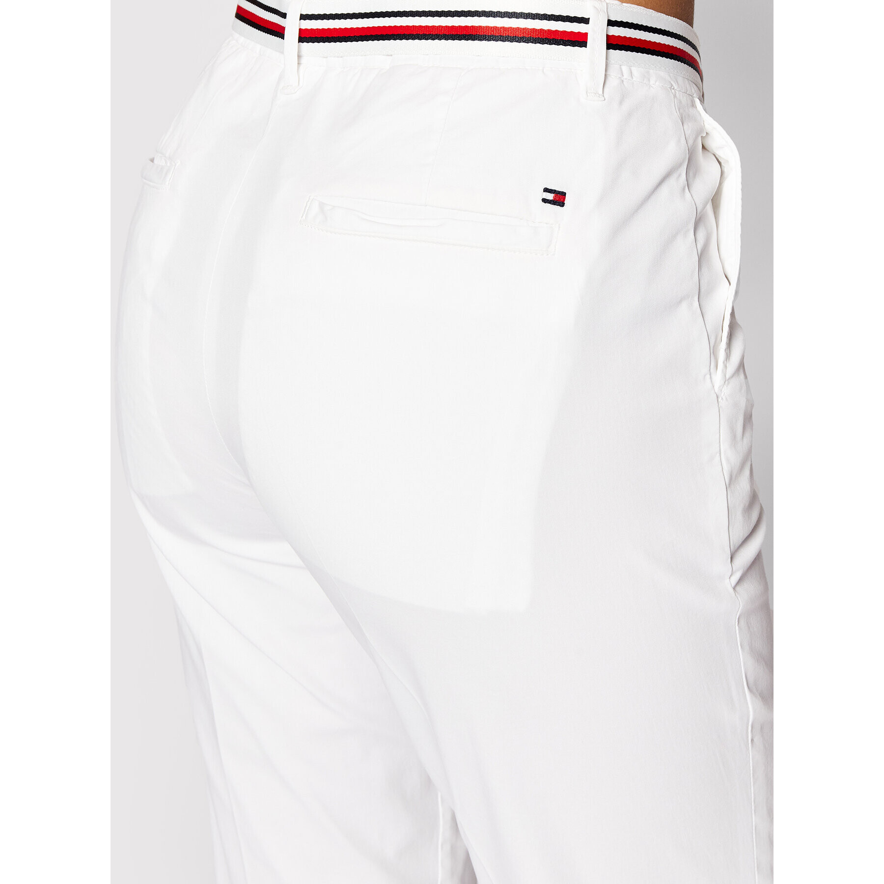 Tommy Hilfiger Chino kalhoty Hailey WW0WW34703 Bílá Slim Fit - Pepit.cz