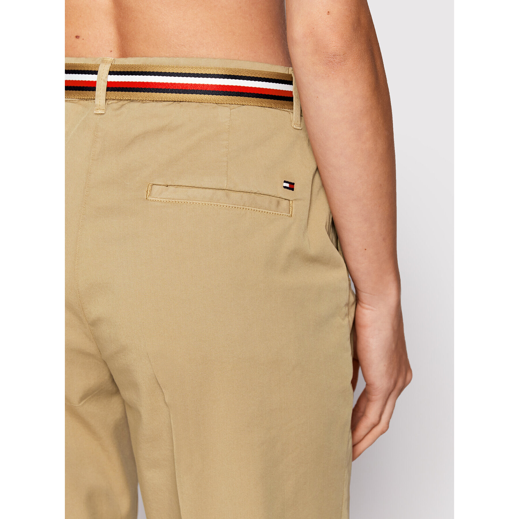 Tommy Hilfiger Chino kalhoty Hailey WW0WW34703 Hnědá Slim Fit - Pepit.cz