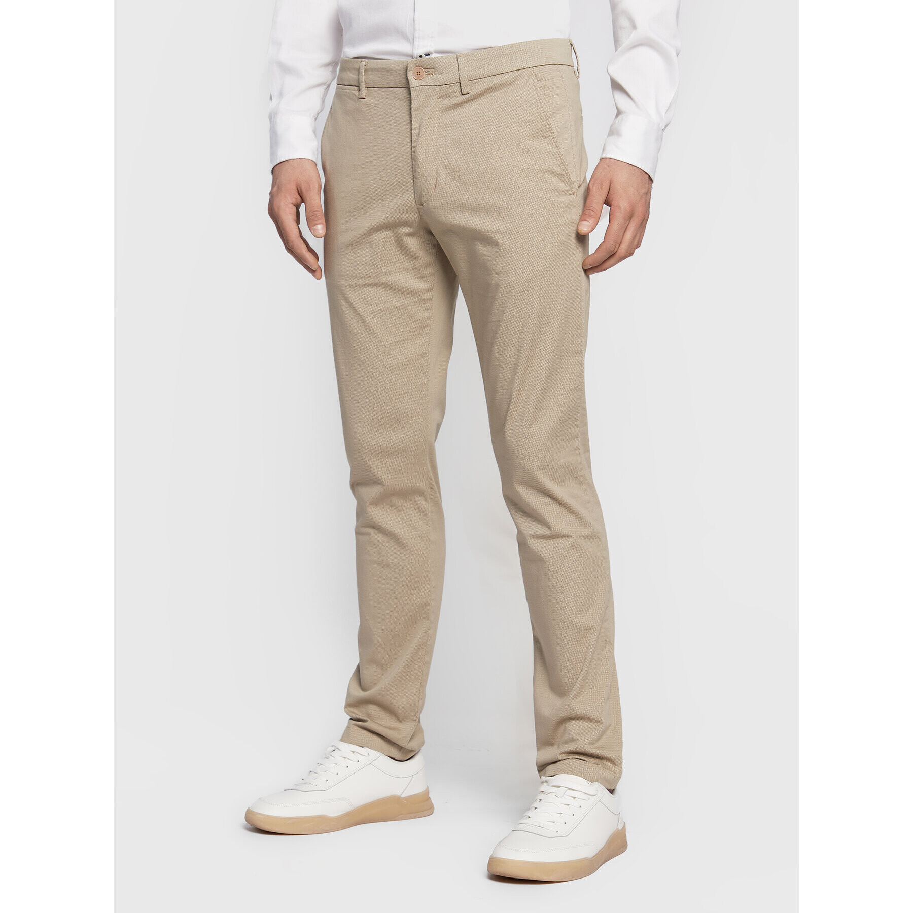 Tommy Hilfiger Chino kalhoty MW0MW28642 Béžová Slim Fit - Pepit.cz