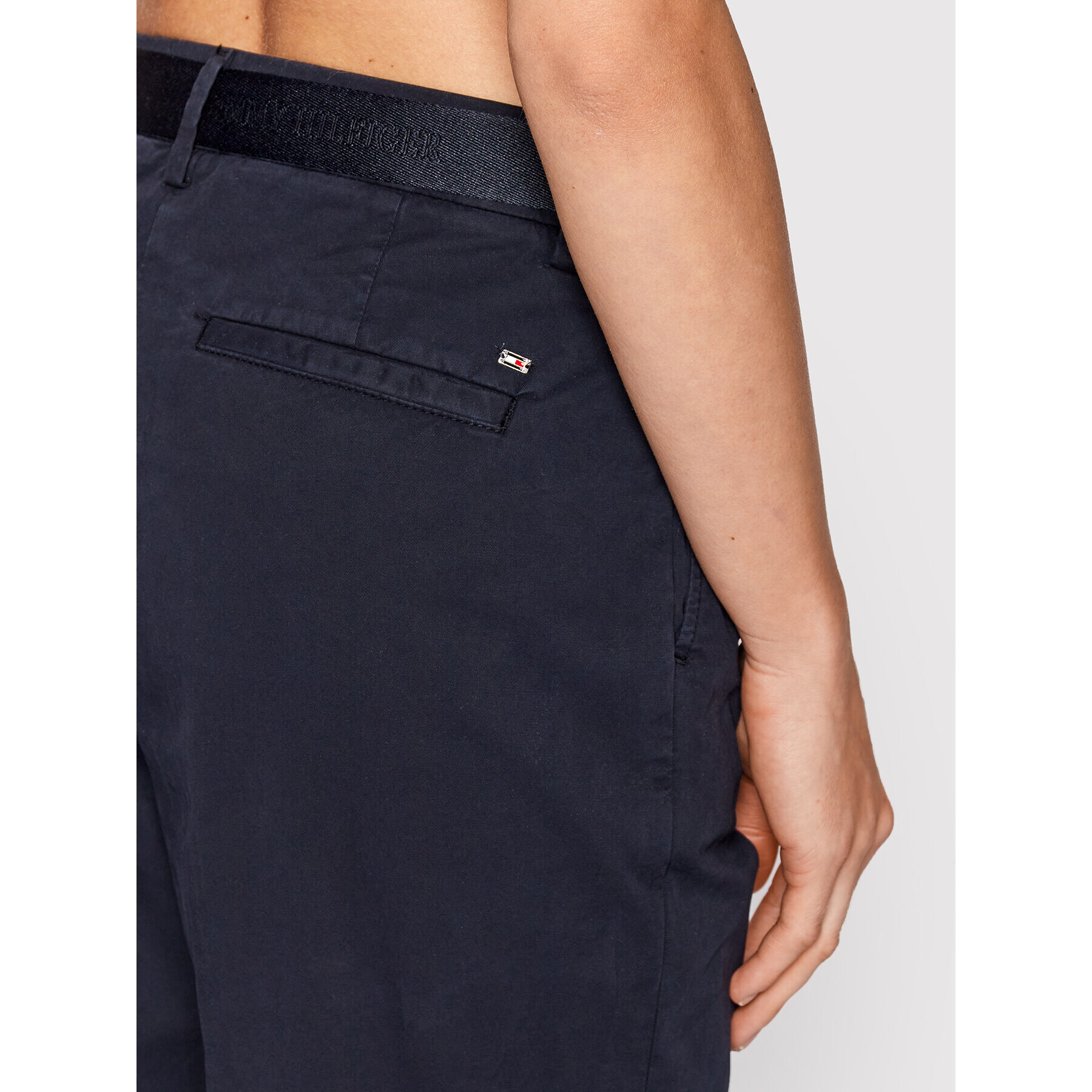 Tommy Hilfiger Chino kalhoty Twelle Michelle WW0WW34516 Tmavomodrá Regular Fit - Pepit.cz