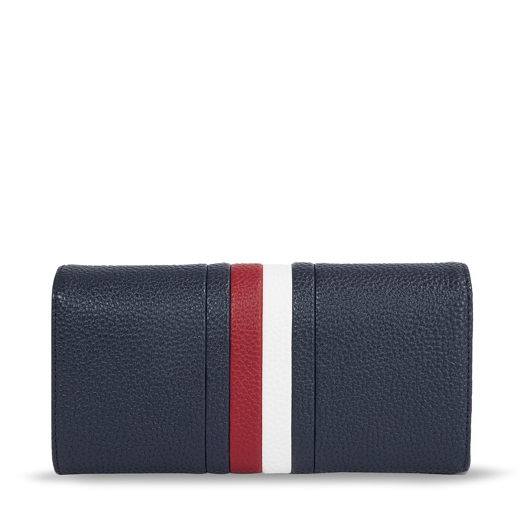 Tommy Hilfiger Dámská peněženka Th Emblem Large Flap Corp AW0AW15271 Tmavomodrá - Pepit.cz