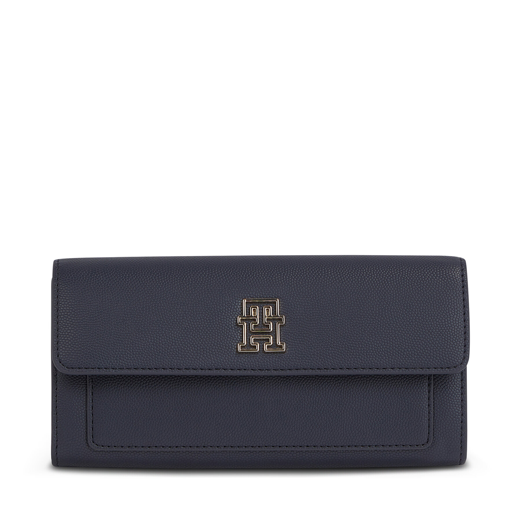 Tommy Hilfiger Dámská peněženka Th Timeless Large Flap AW0AW15257 Tmavomodrá - Pepit.cz