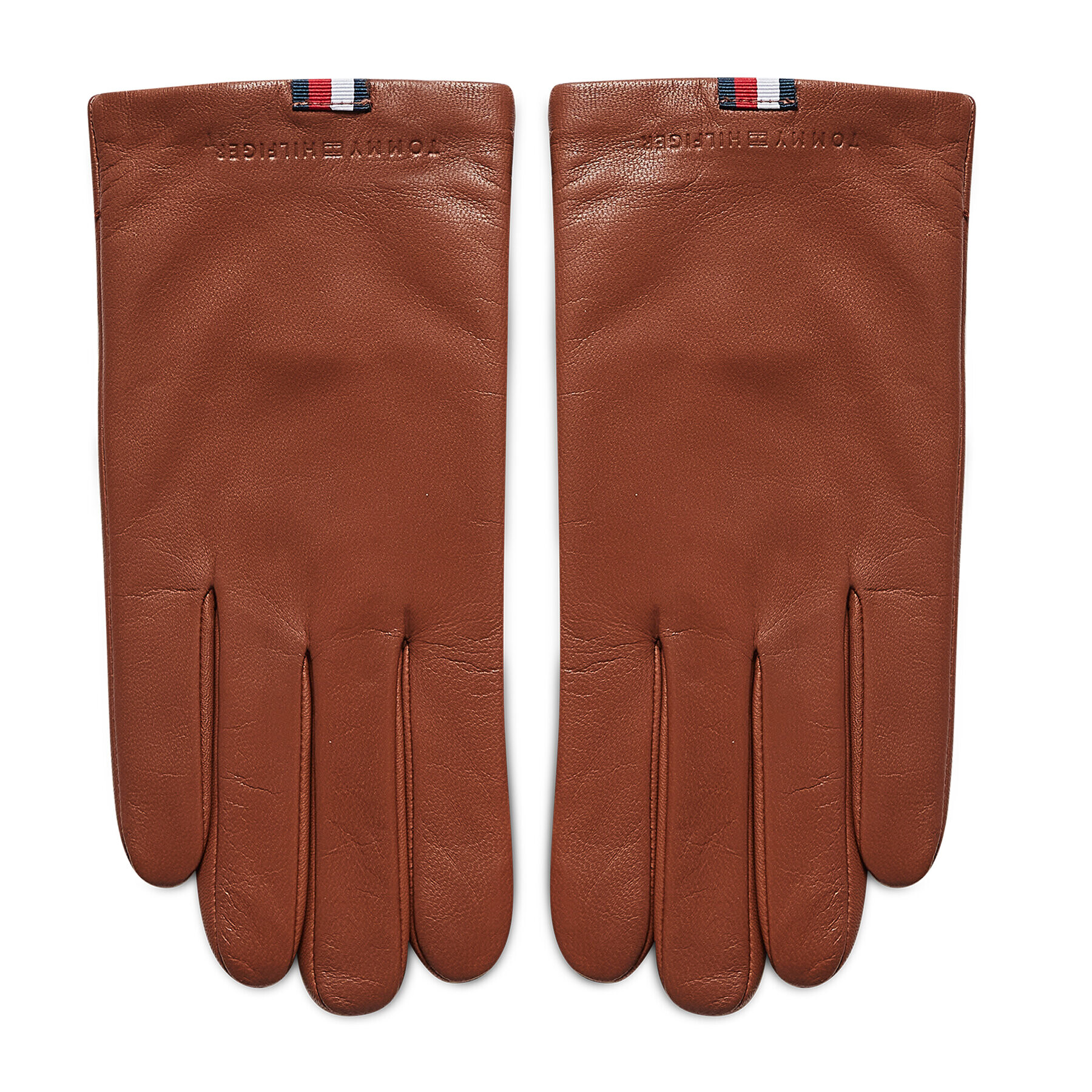 Tommy Hilfiger Dámské rukavice Casual Leather Gloves AM0AM07882 Hnědá - Pepit.cz