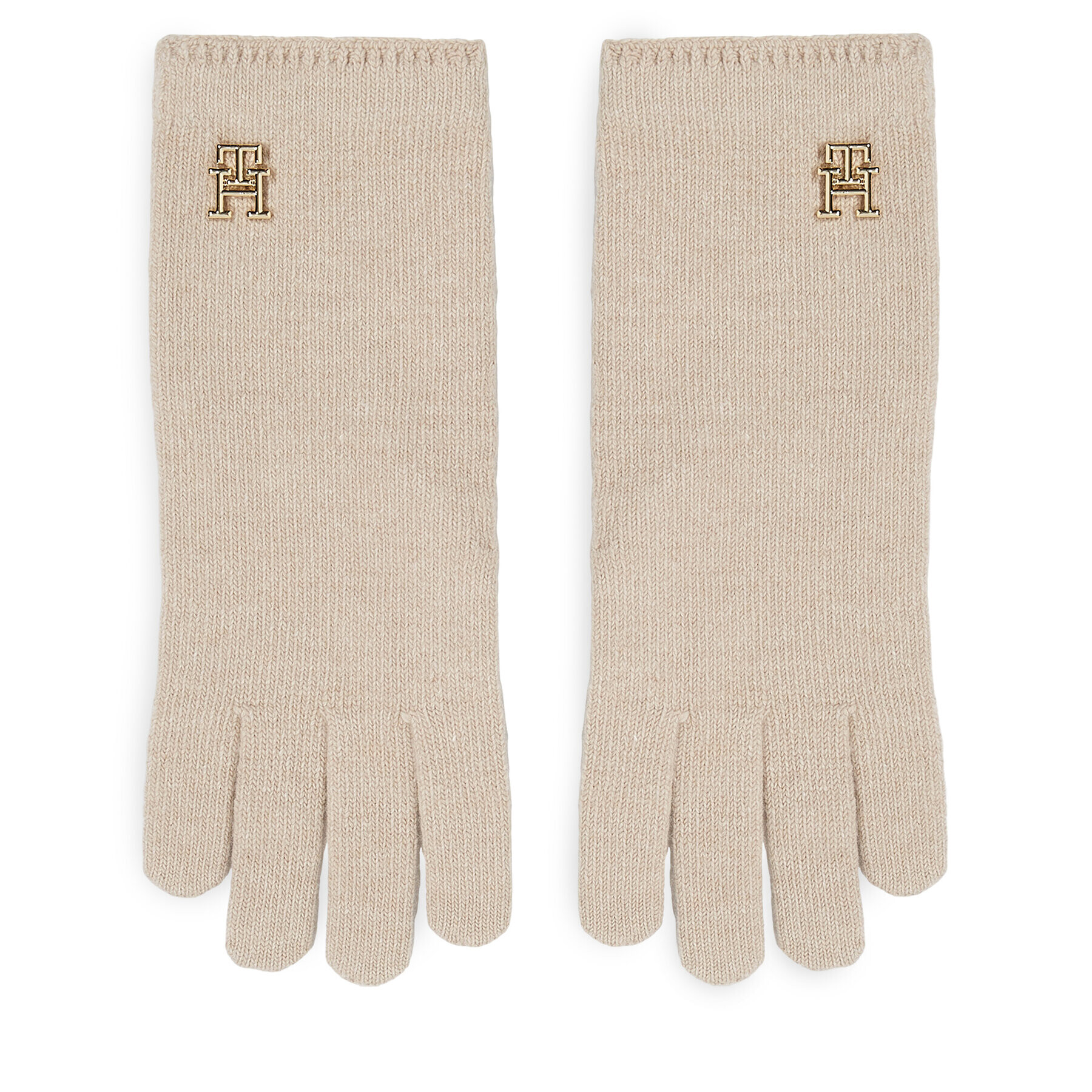 Tommy Hilfiger Dámské rukavice Limitless Chic Wool Gloves AW0AW15359 Écru - Pepit.cz