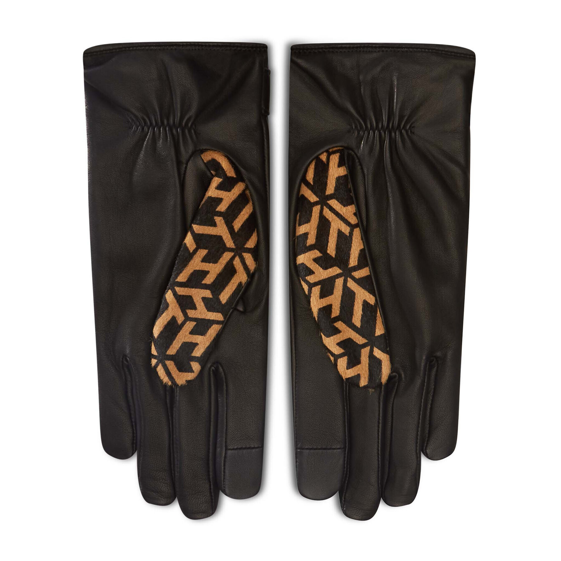 Tommy Hilfiger Dámské rukavice Turnlock Monogram Gloves AW0AW09246 Černá - Pepit.cz