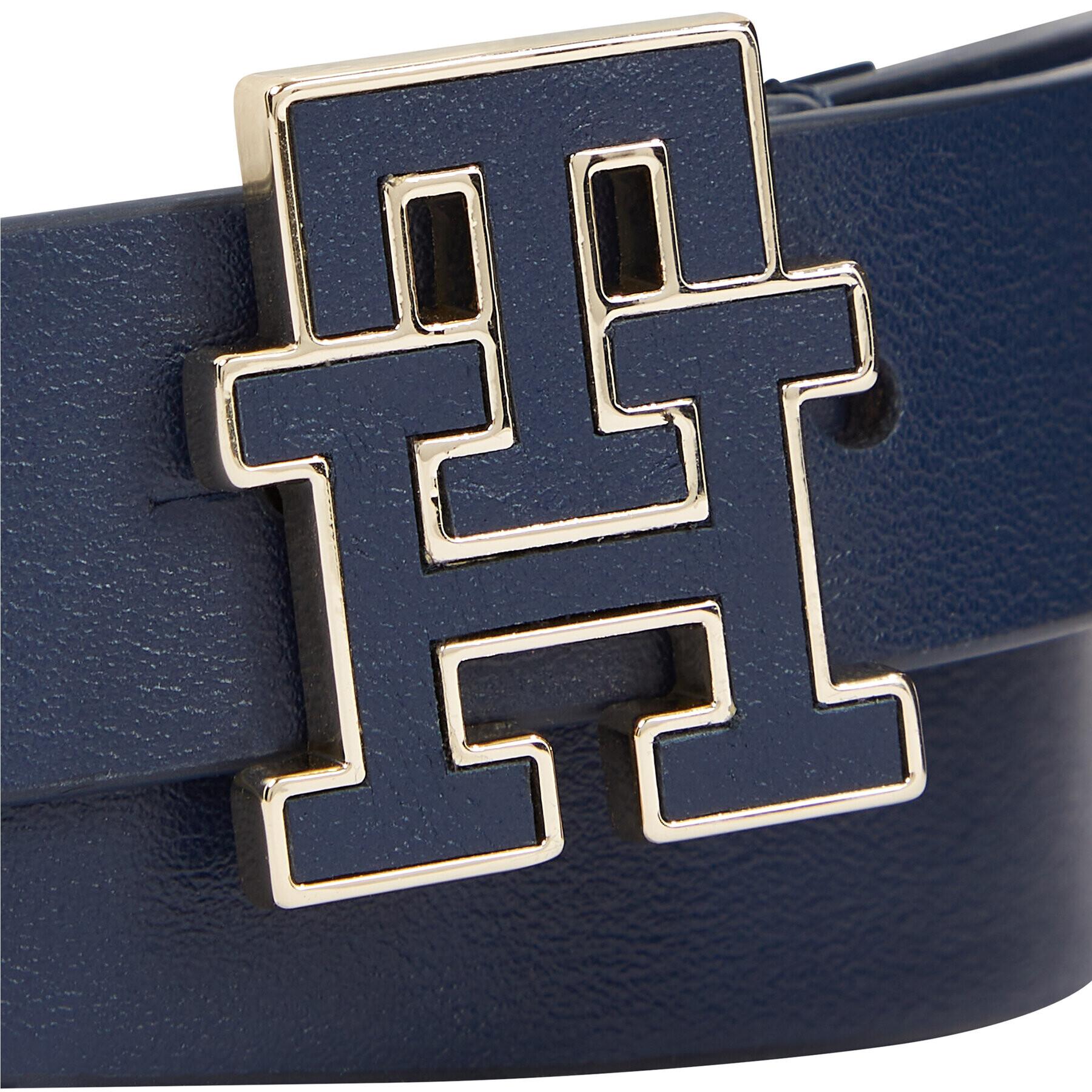 Tommy Hilfiger Dámský pásek Th Logo Inlay 2.5 AW0AW15381 Tmavomodrá - Pepit.cz