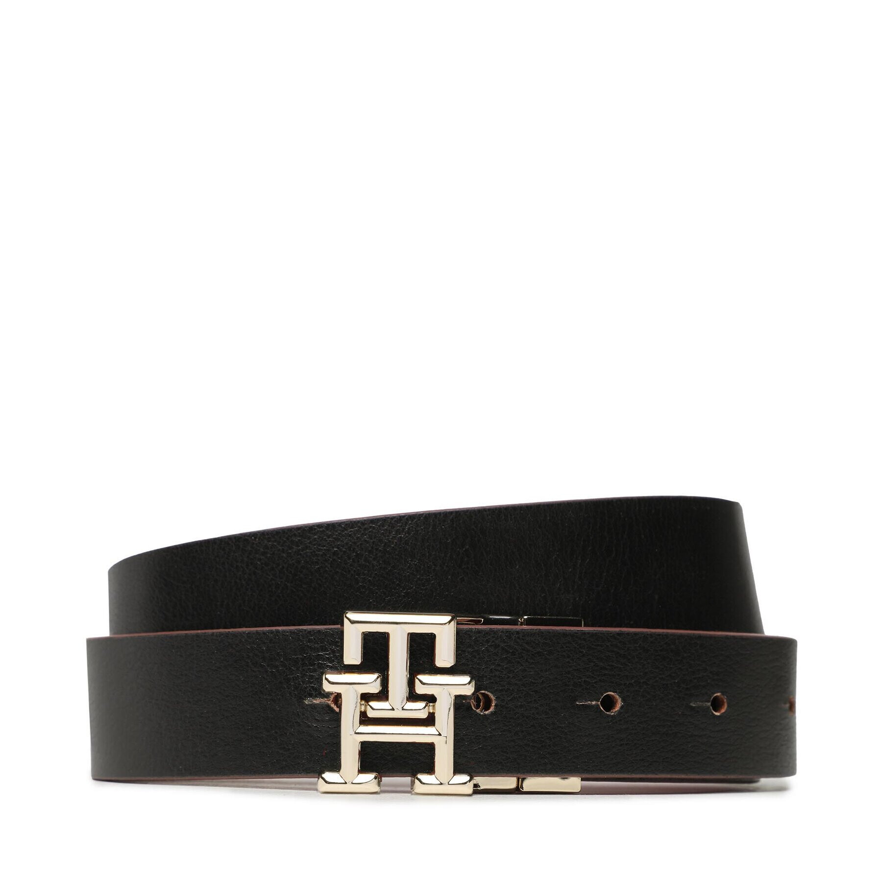 Tommy Hilfiger Dámský pásek Th Logo Rev 3.0 AW0AW14946 Bordó - Pepit.cz