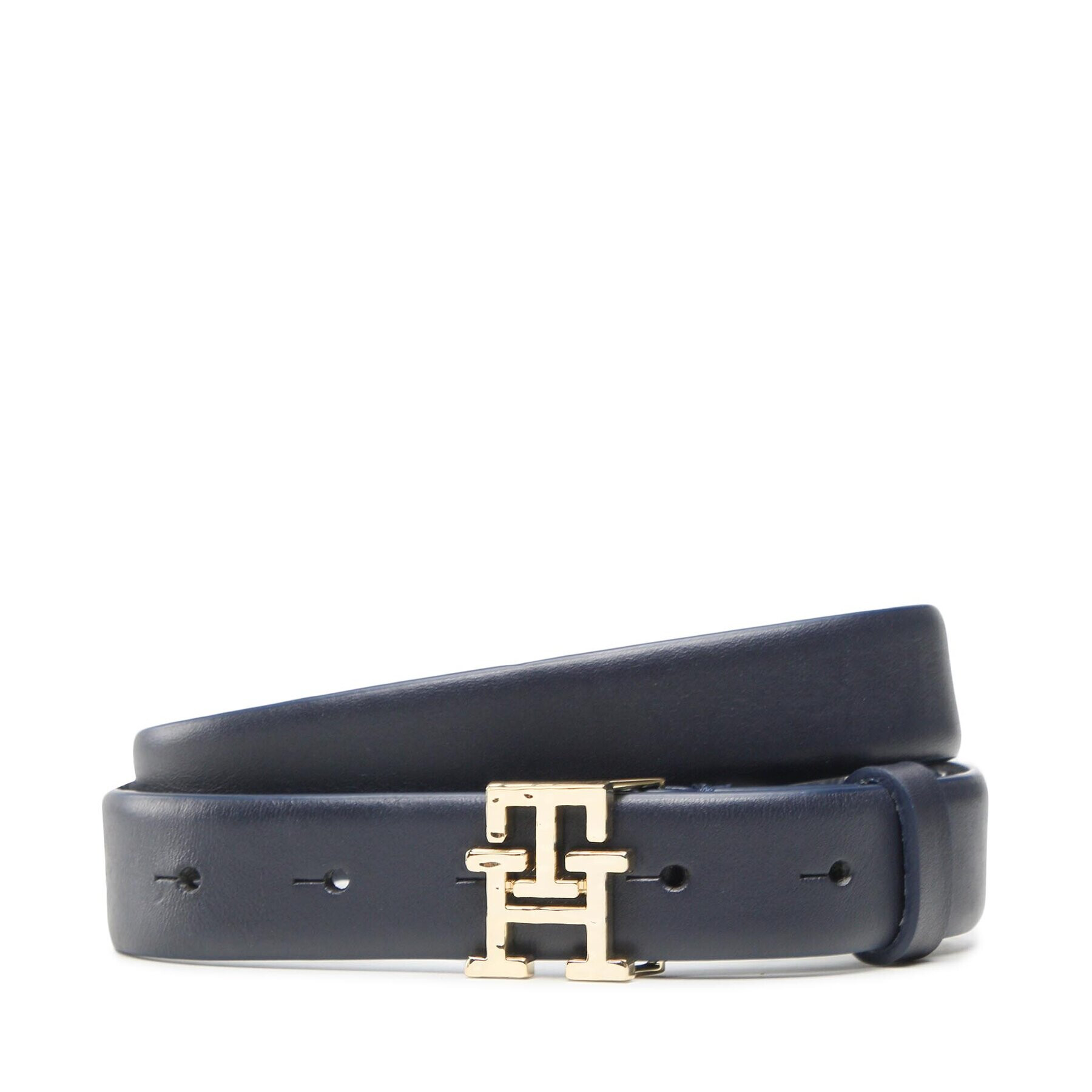 Tommy Hilfiger Dámský pásek Th Monogram Logo Highwaist AW0AW14247 Tmavomodrá - Pepit.cz