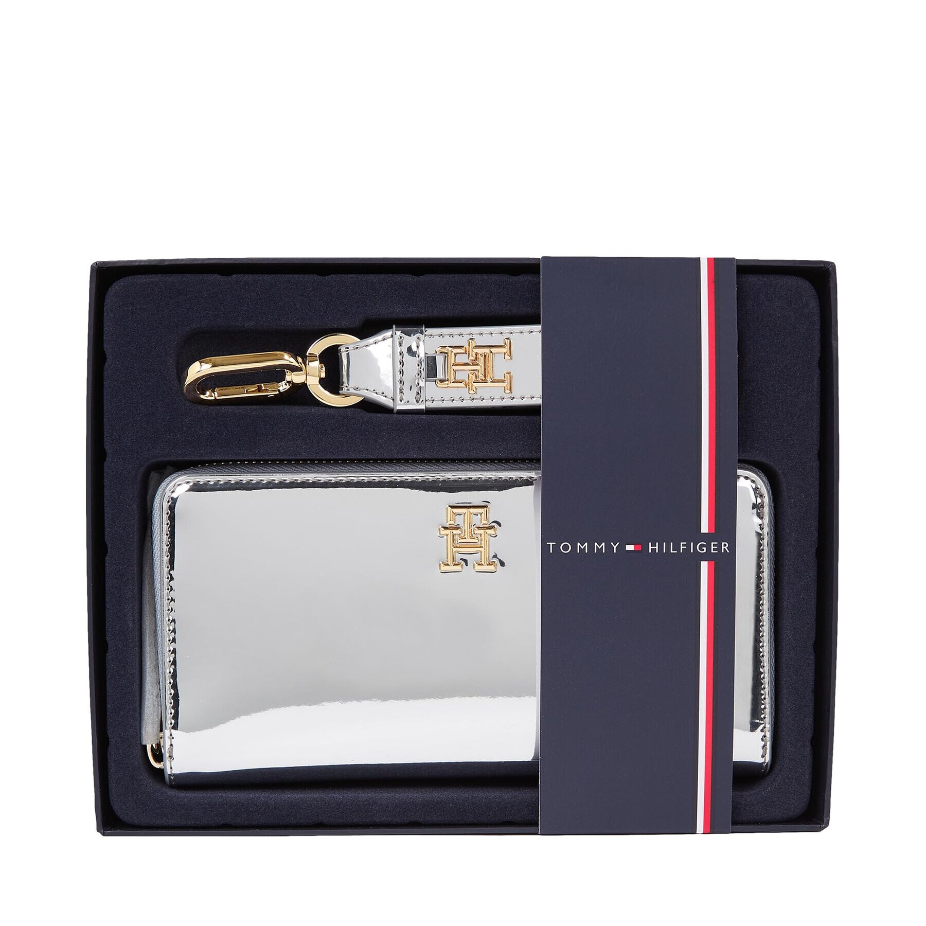 Tommy Hilfiger Dárková sada Large Za W Wristlet AW0AW156580IO Šedá - Pepit.cz