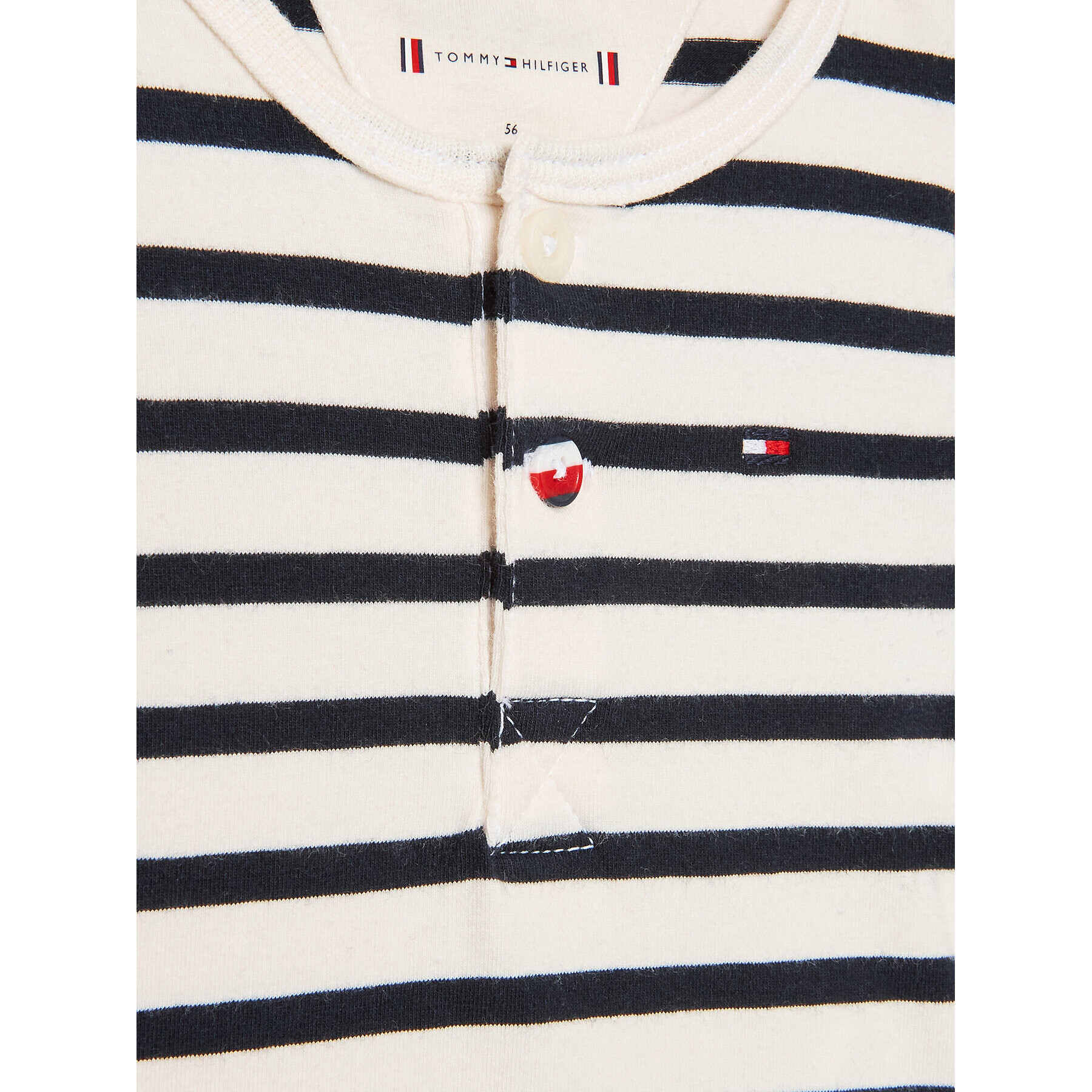 Tommy Hilfiger Dětské body KN0KN01633 Bílá Regular Fit - Pepit.cz