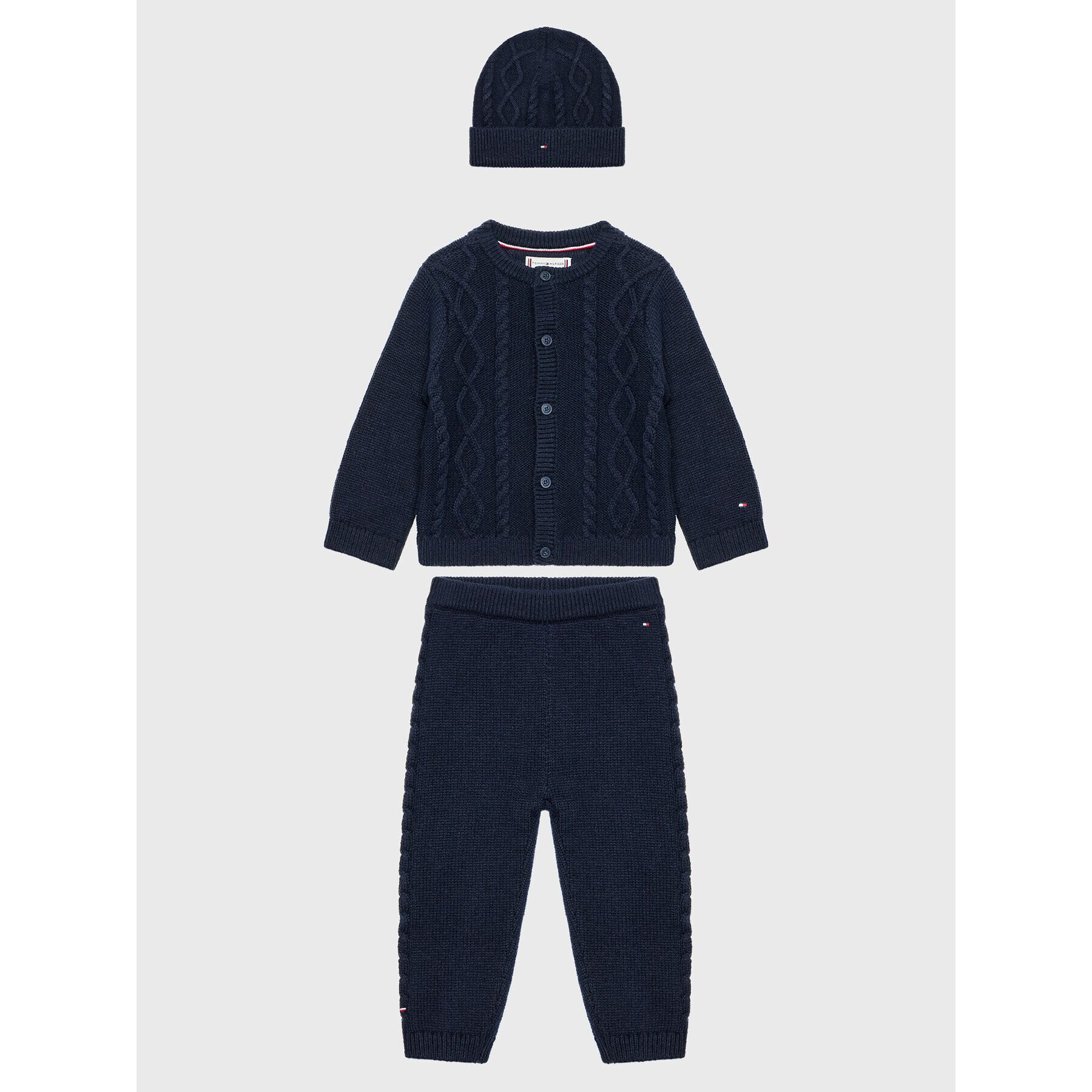 Tommy Hilfiger Dětský komplet Baby Cable KN0KN01529 Tmavomodrá Regular Fit - Pepit.cz