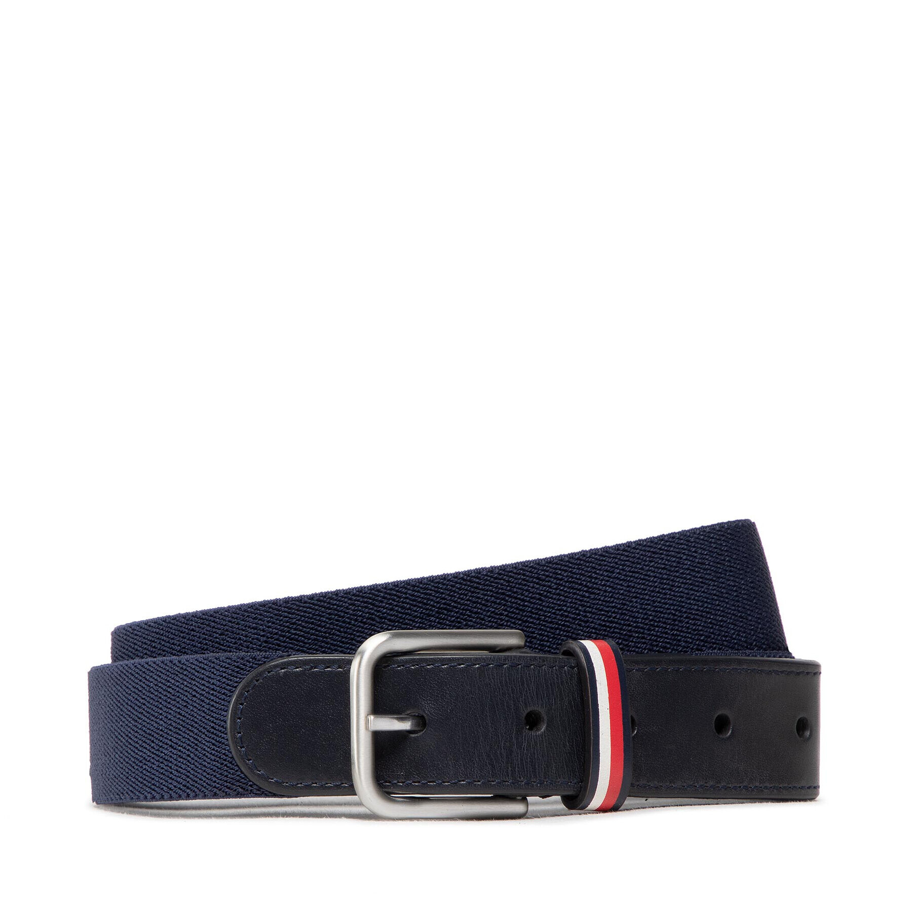 Tommy Hilfiger Dětský pásek Elasticated Leather Belt AM0AM09610 Tmavomodrá - Pepit.cz