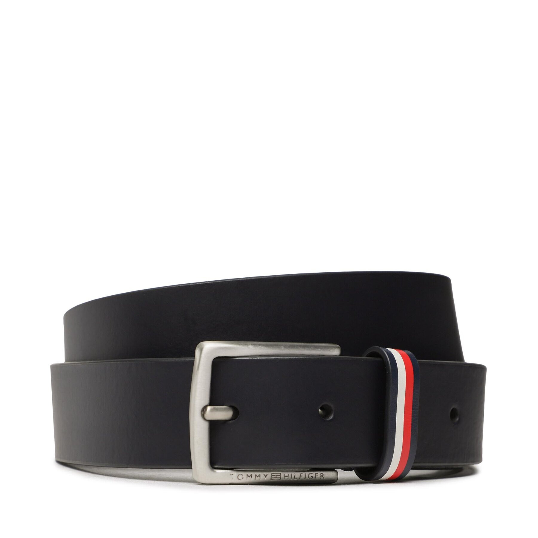 Tommy Hilfiger Dětský pásek Leather Belt AU0AU01560 Tmavomodrá - Pepit.cz