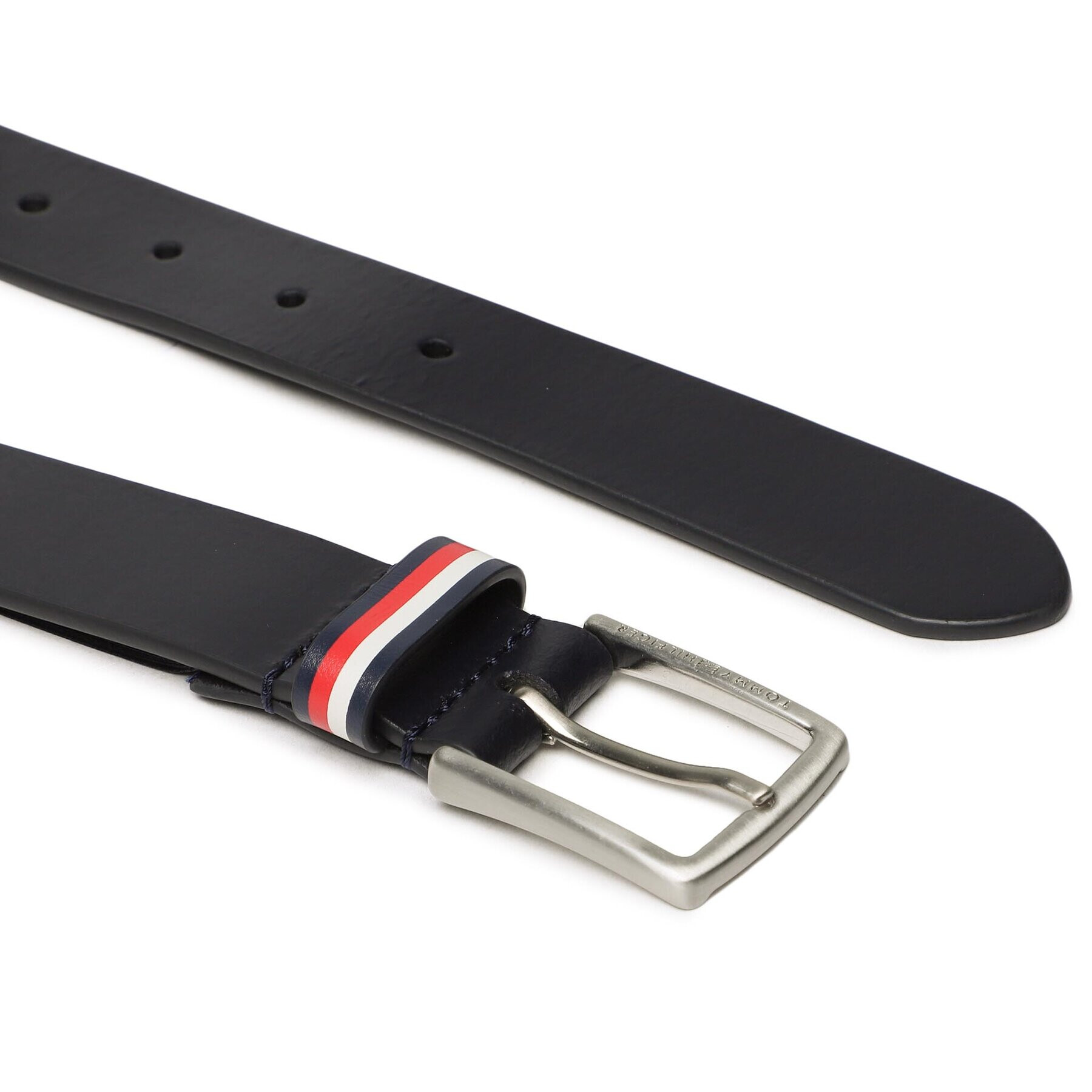 Tommy Hilfiger Dětský pásek Leather Belt AU0AU01560 Tmavomodrá - Pepit.cz